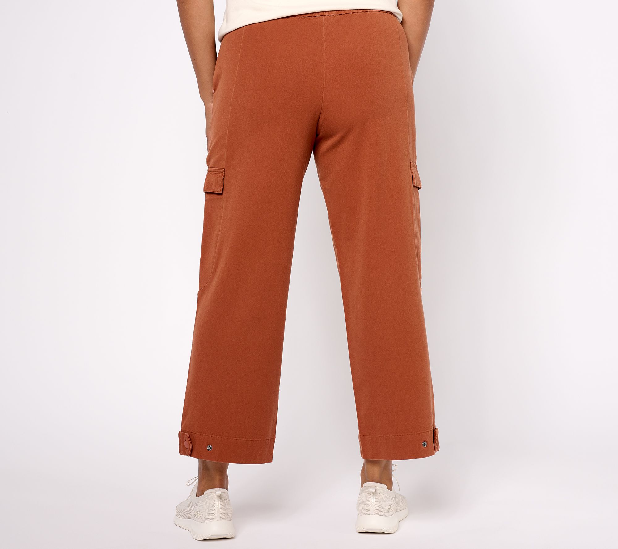 AnyBody Regular All-Stretch Twill Relaxed Cargo Pant 