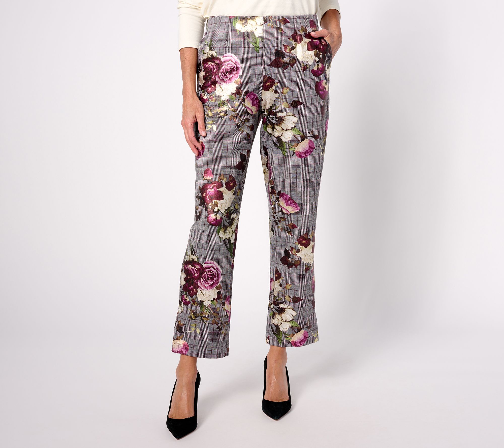 Isaac Mizrahi Live! Tall Straight Leg Ankle Pants w/ Hem