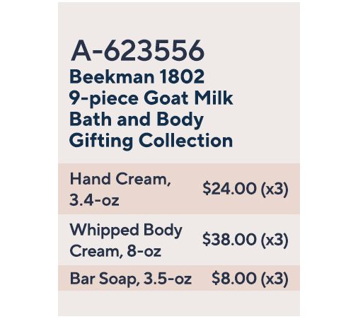 Beekman 1802 13-piece Goat Milk Soap Bar Gift Set with Gift Bags