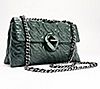 Rebecca Minkoff Double Gusset Leather Crossbody with Chain Quilt