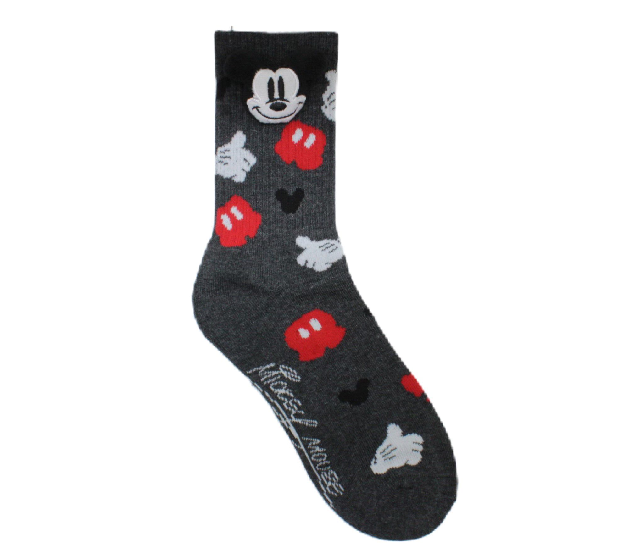Mickey Mouse Half Cushion Crew Sock 