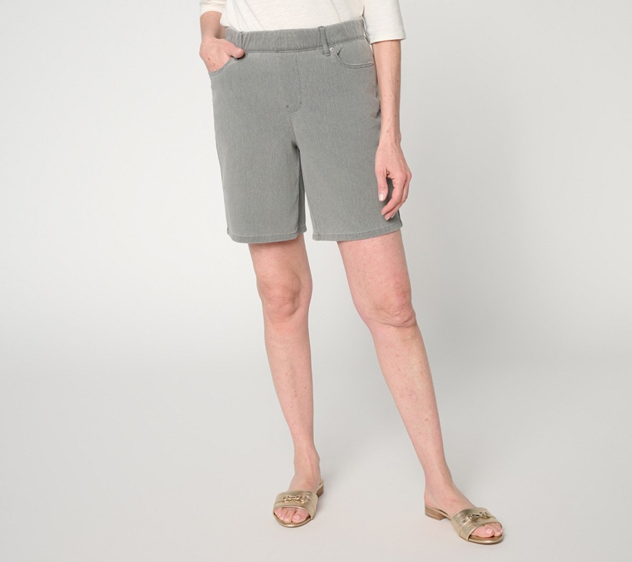 Denim & Co. Regular Comfy Knit Air Pull-On Short with Pockets