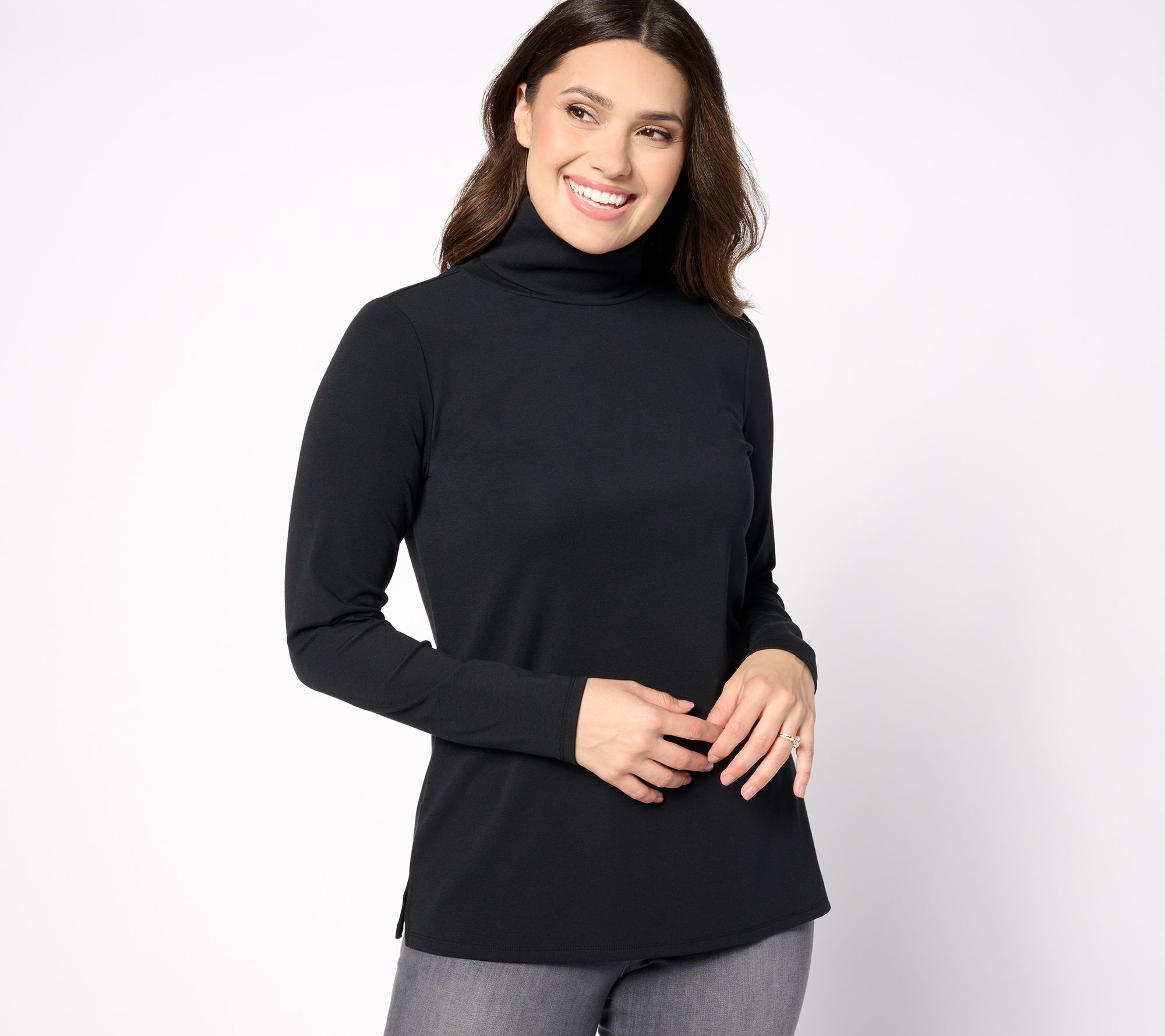 "As Is" Belle by Kim Gravel TripleLuxe Ribbed Turtleneck