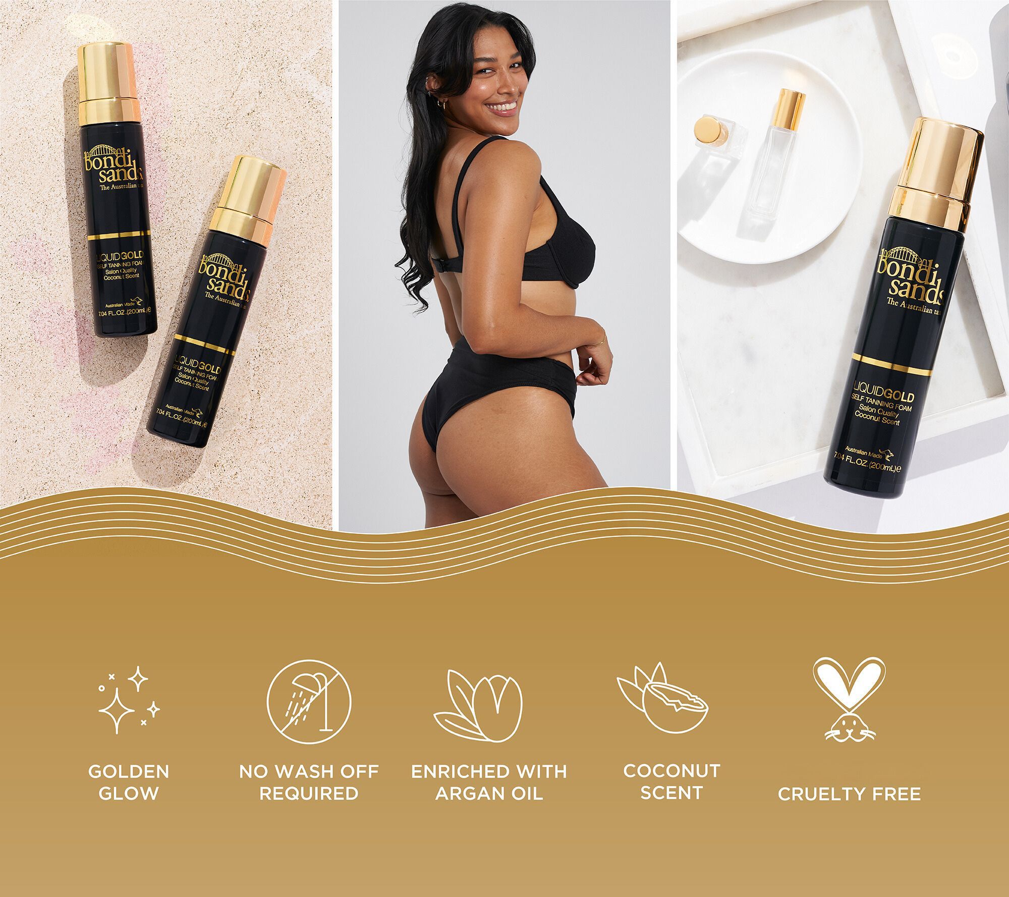 Bondi Sands Liquid Gold Self-Tanning Foam Duo - QVC.com