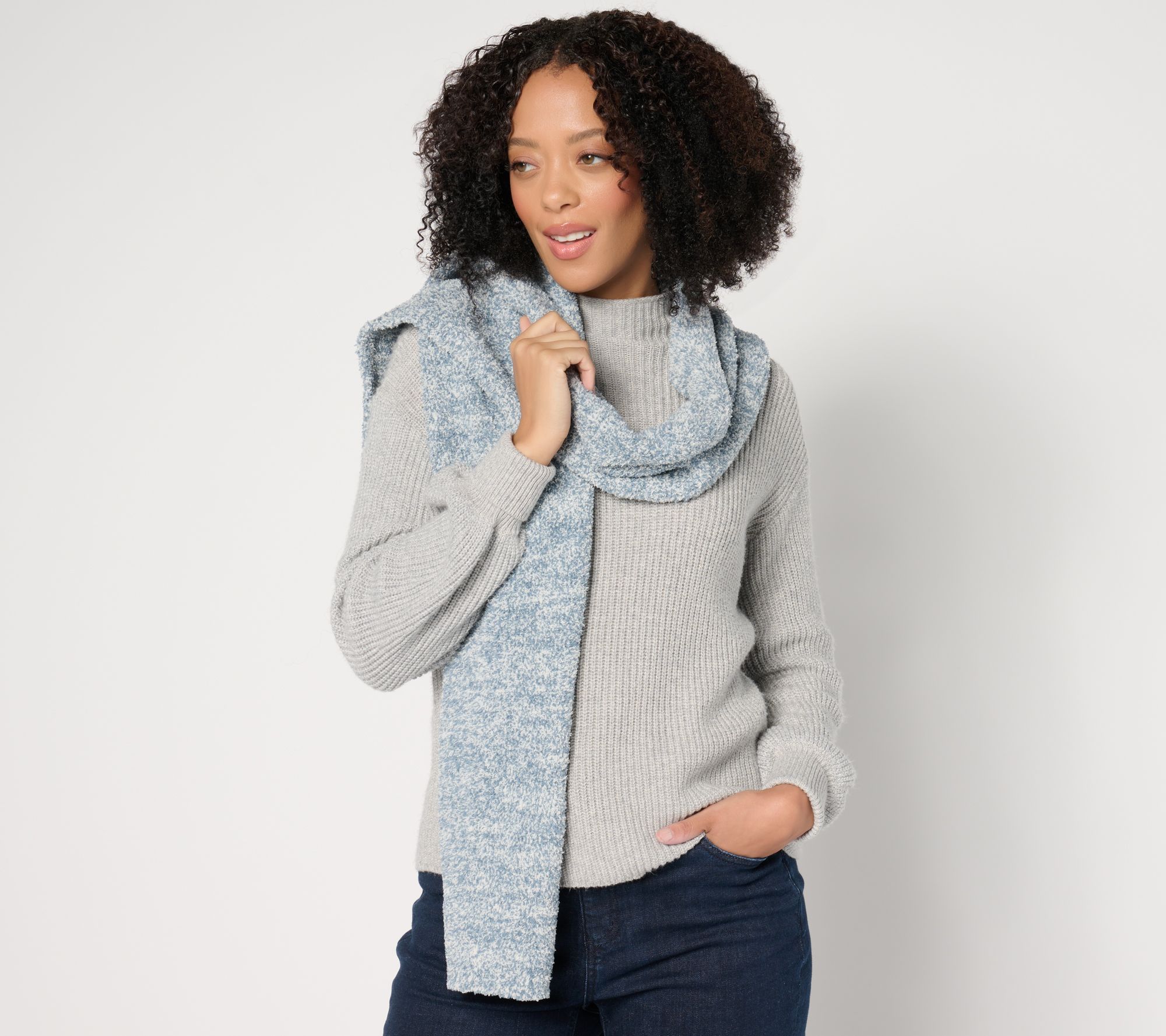 Barefoot Dreams CozyChic Heathered Scarf