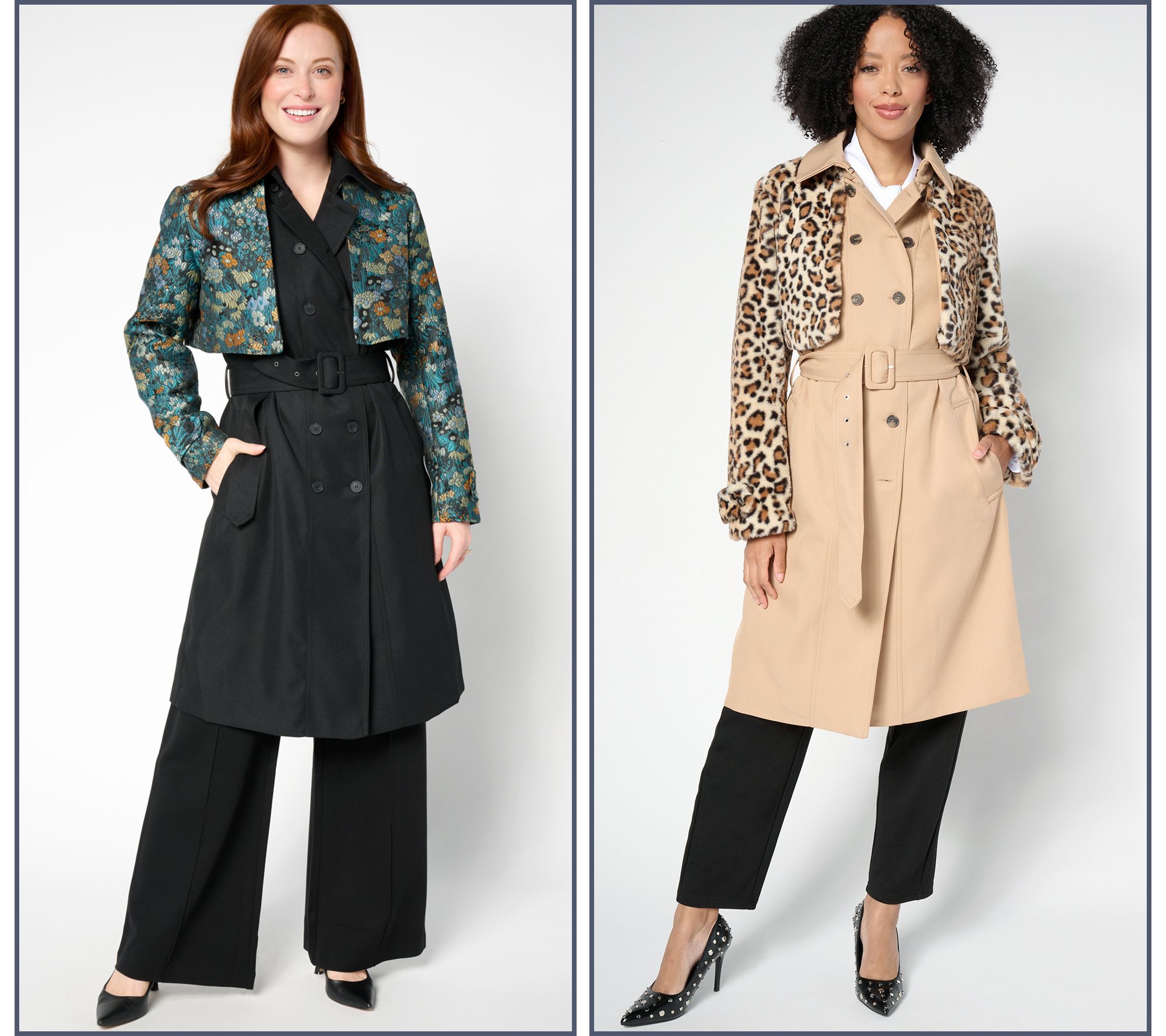 by Stacy London Trench with Removable Jacket - QVC
