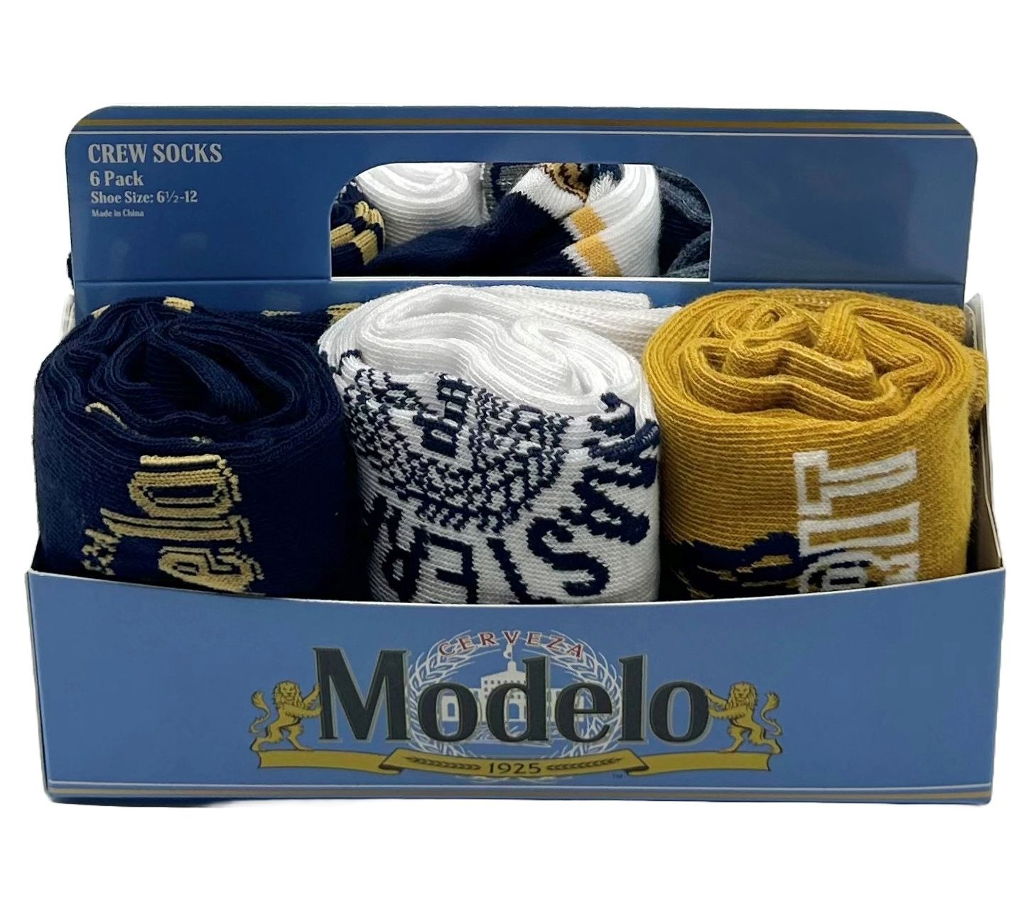 Modelo Men's 6-Pack Brew Crew Sock Gift Set