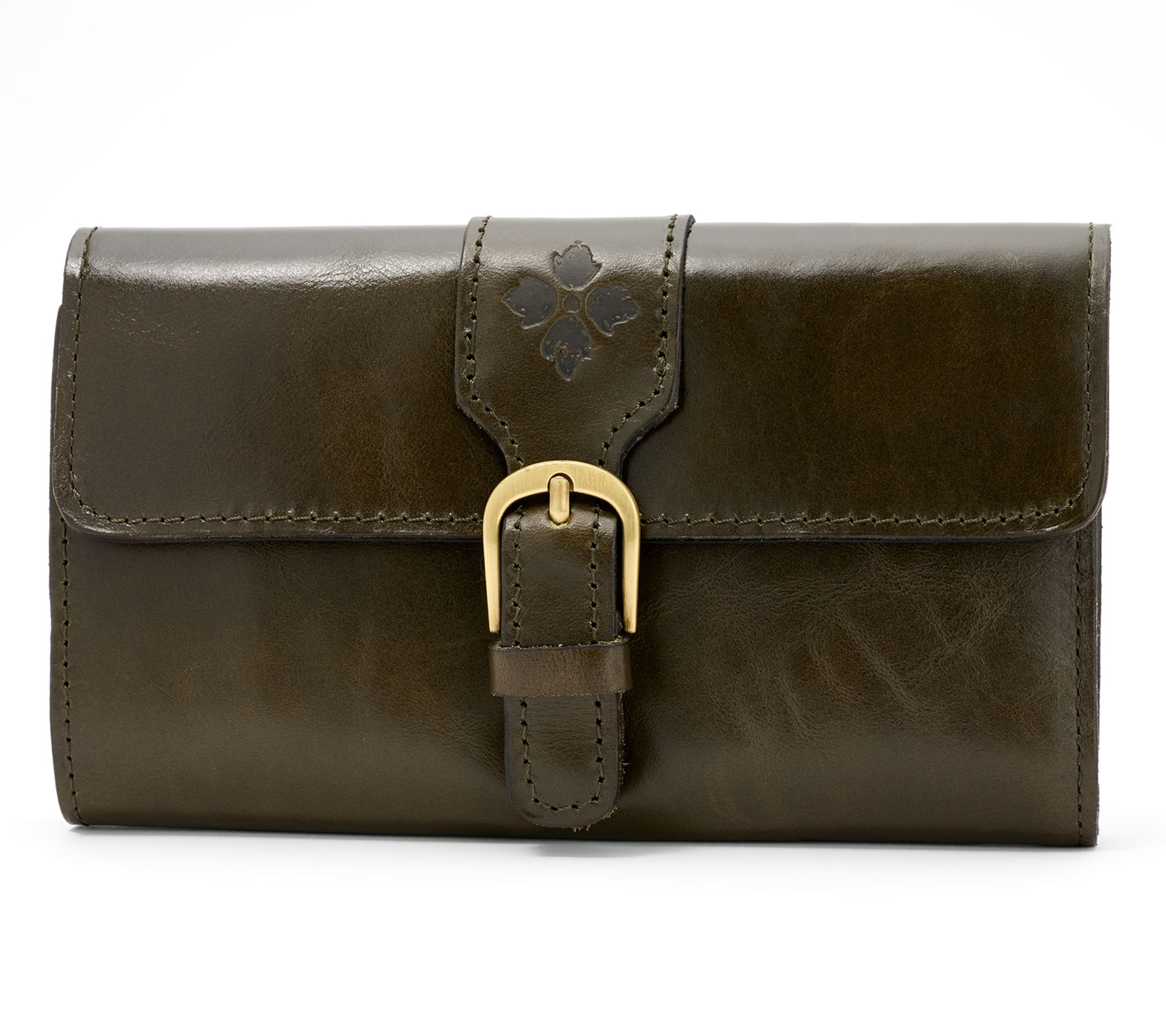 "As Is" Patricia Nash Lottie Leather Flap Wallet