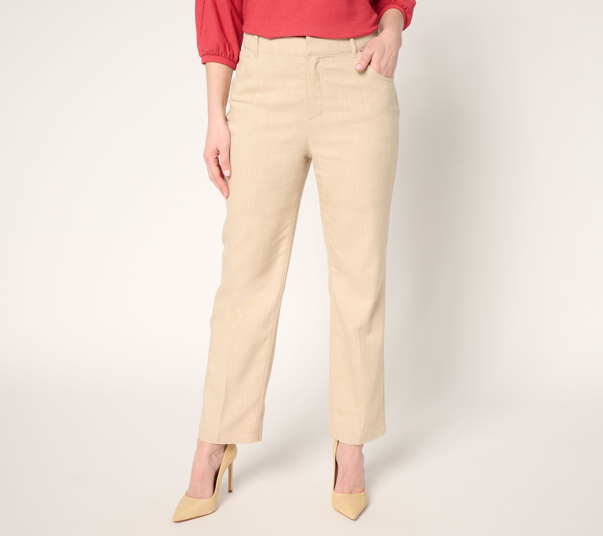 BEAUTIFUL by Lawrence Zarian Regular Stretch Twill Ankle Pant