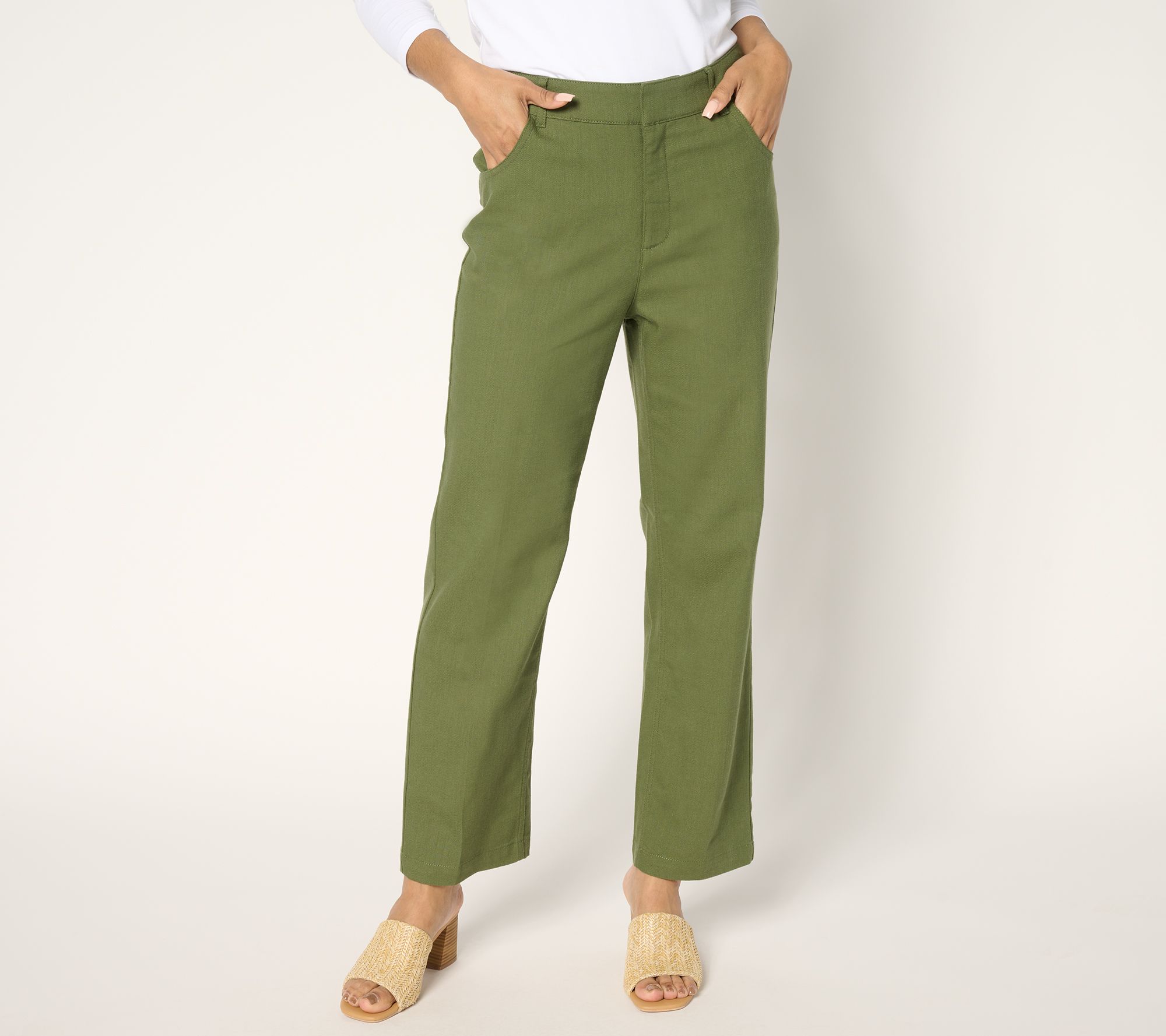 BEAUTIFUL by Lawrence Zarian Regular Stretch Twill Ankle Pant