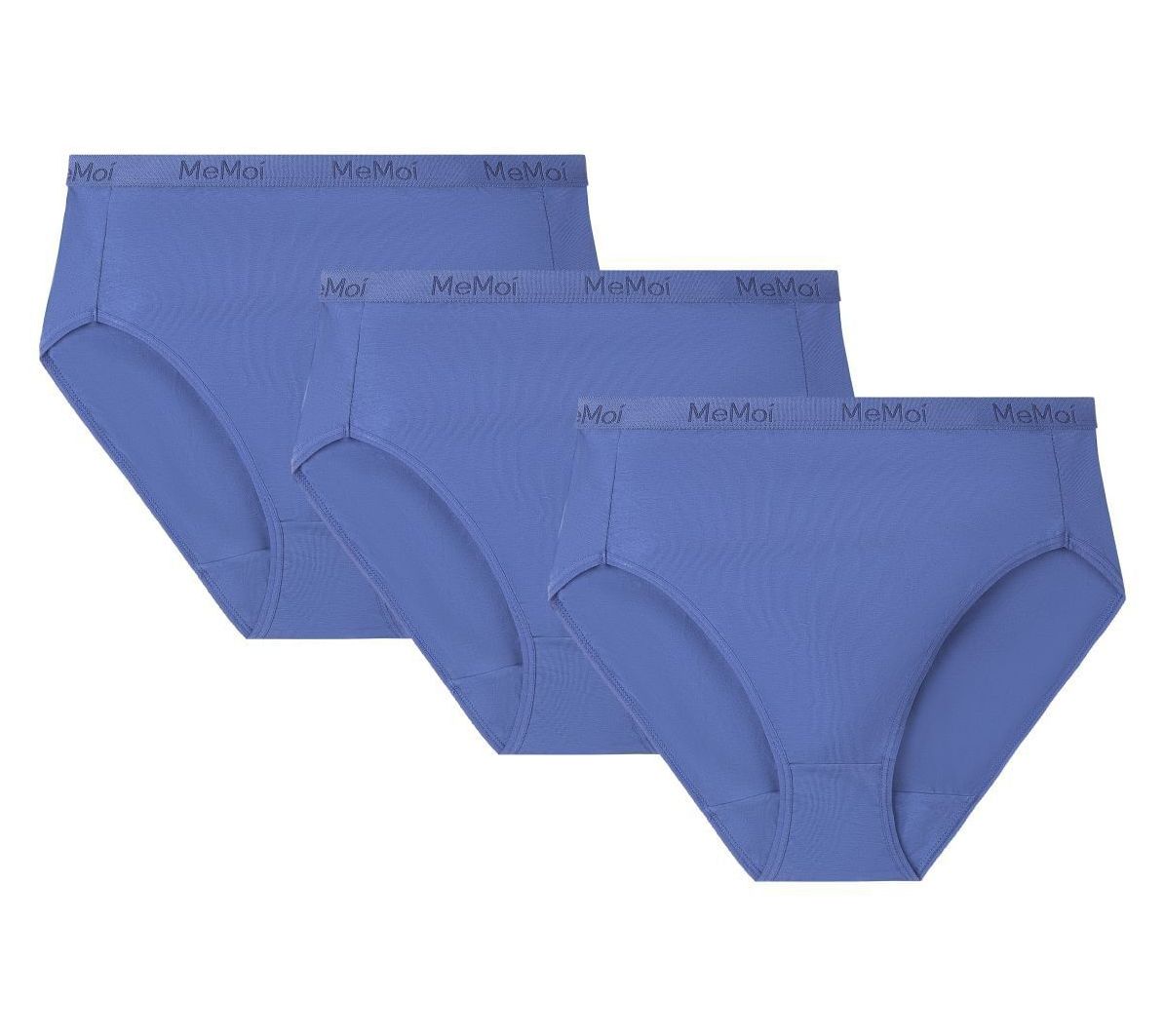 Memoi Women's Set of 3 Cotton Blend Basic Brief  Underwear