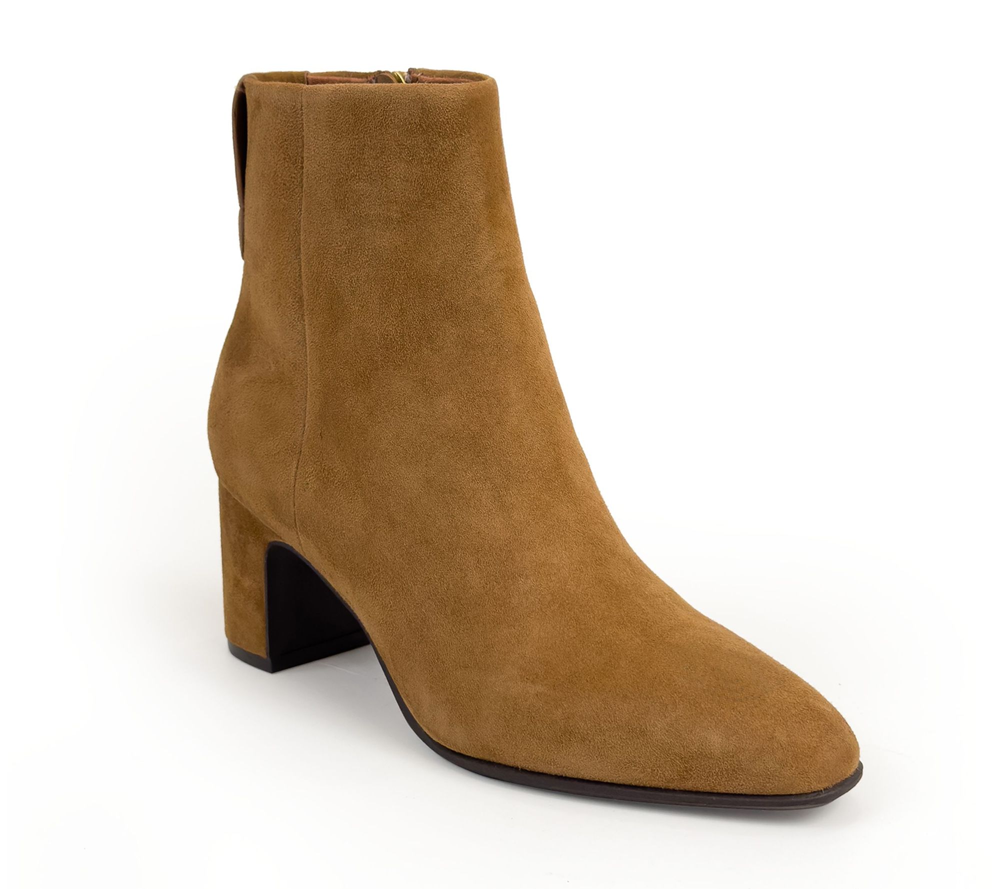 Aerosoles Leather Heeled Ankle Boots - Mari