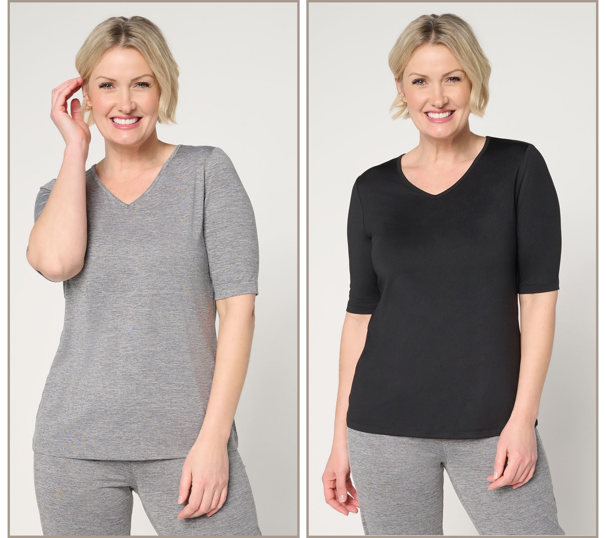 Denim & Co. Active Cool to the Touch 2-Pack Tops