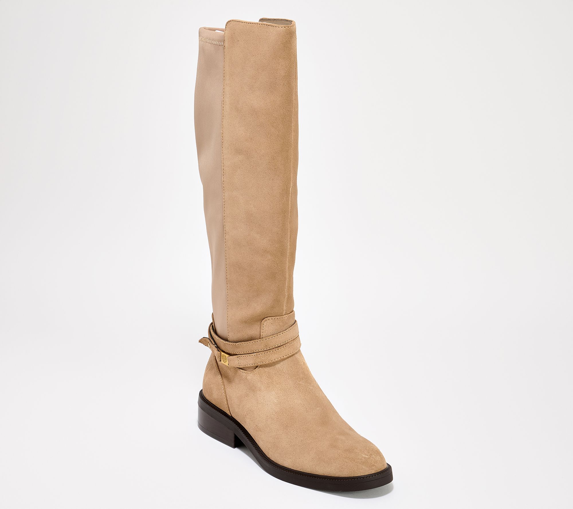 "As Is" Vince Camuto Extra Wide Calf LeatherOrSuede TallBoot-Amabel