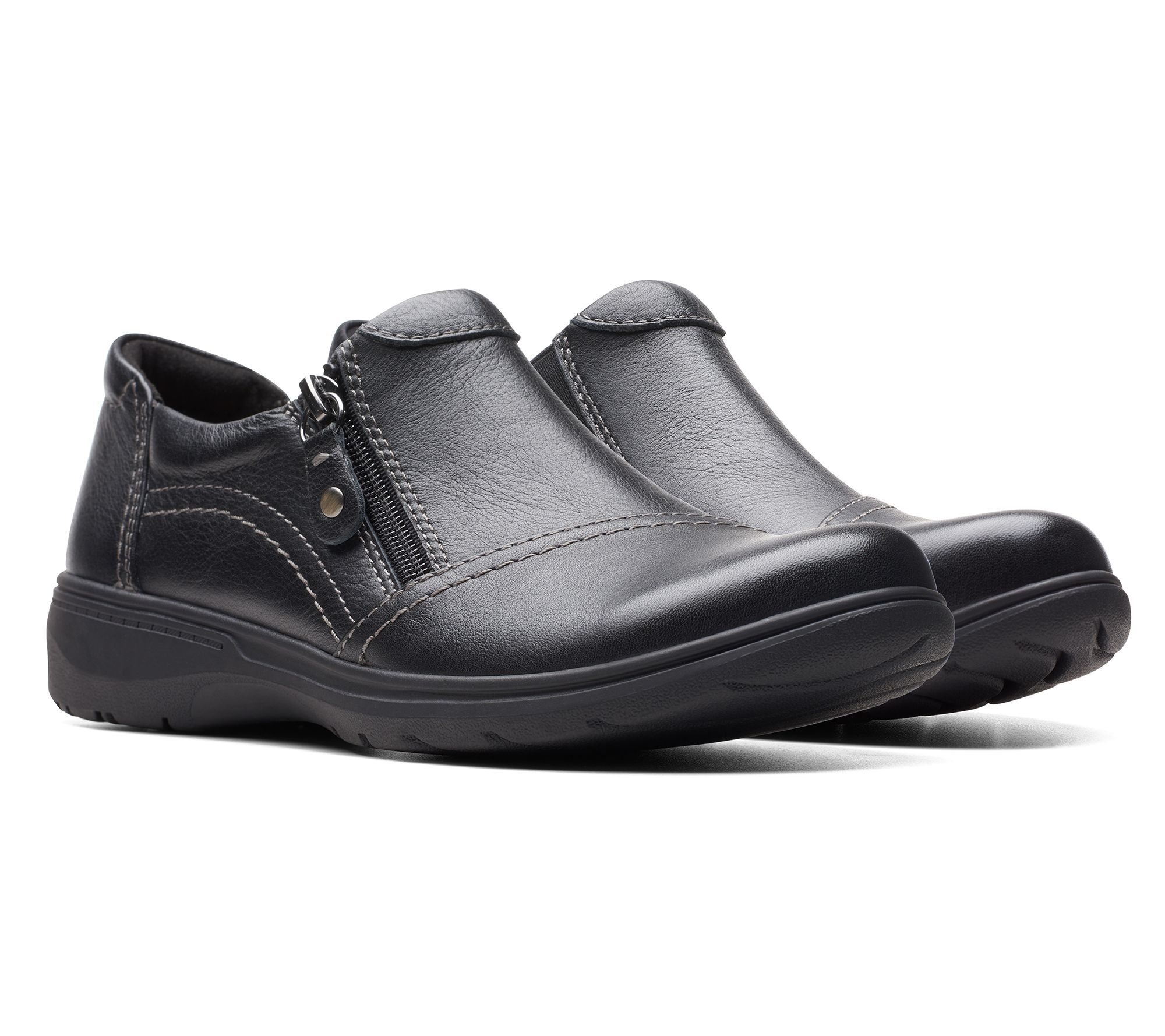 Clarks Collection Leather Slip-Ons -Carleigh Ray