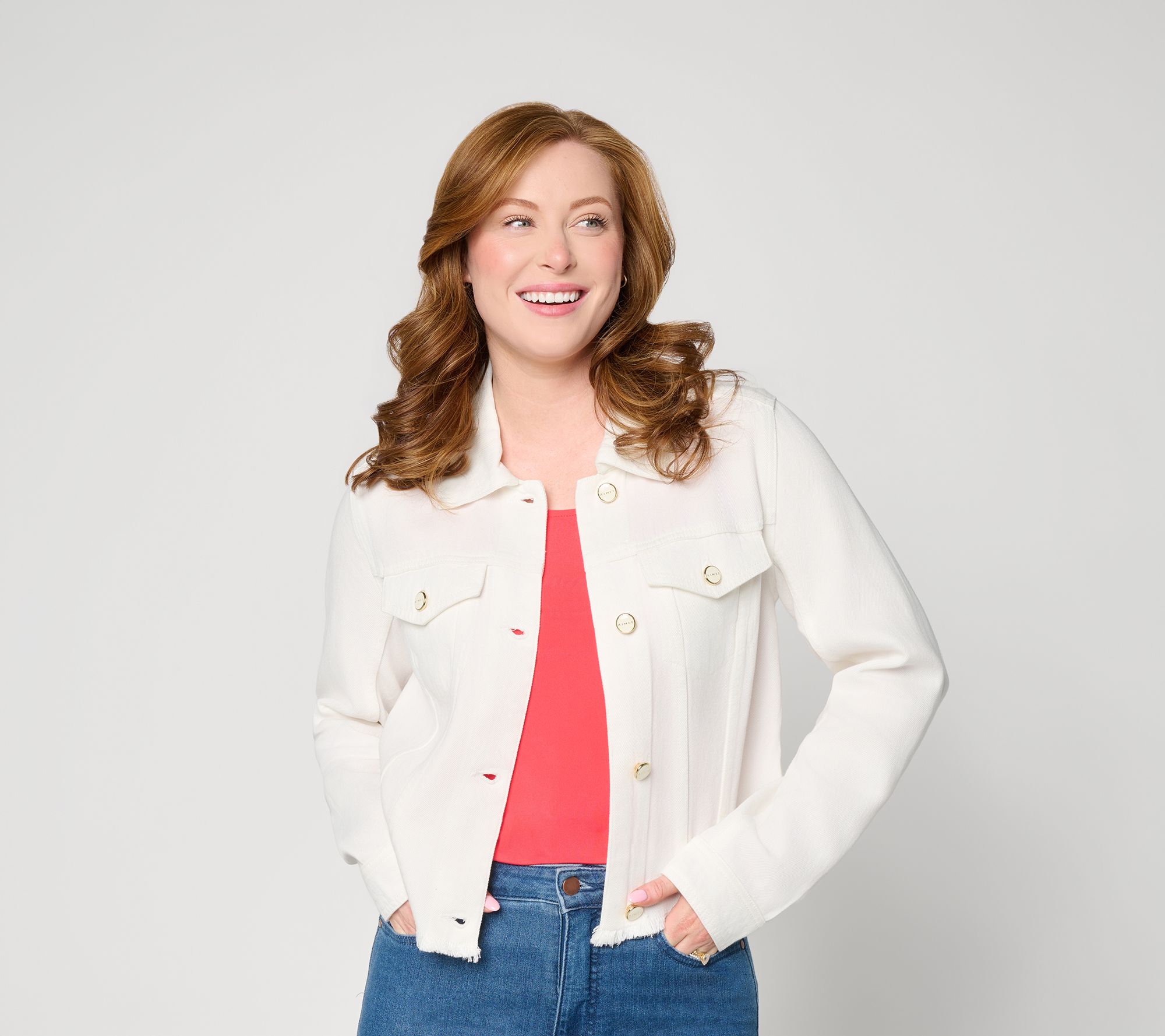 Flowee by Aimee Kestenberg Cropped Denim Jacket