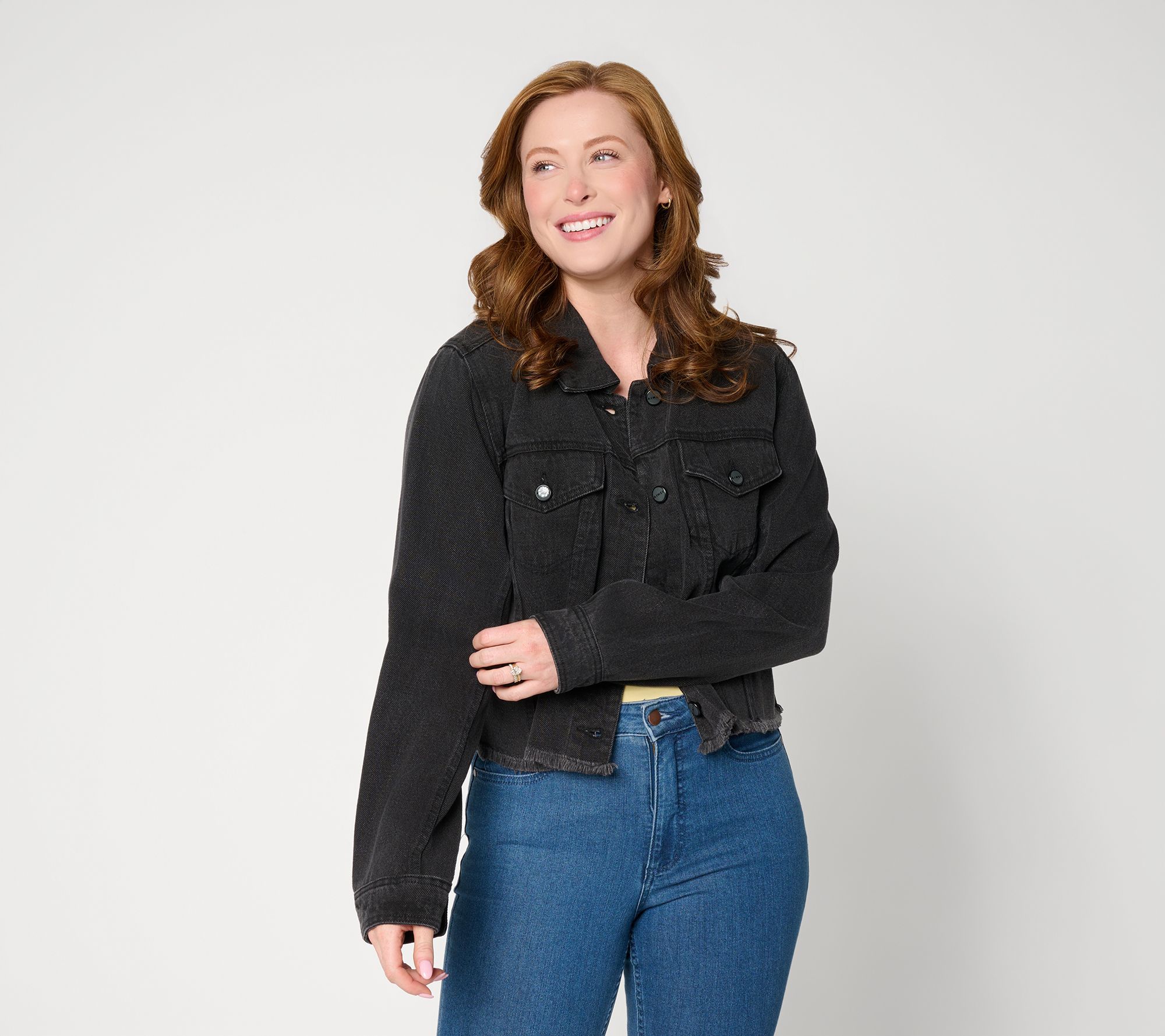 Flowee by Aimee Kestenberg Cropped Denim Jacket