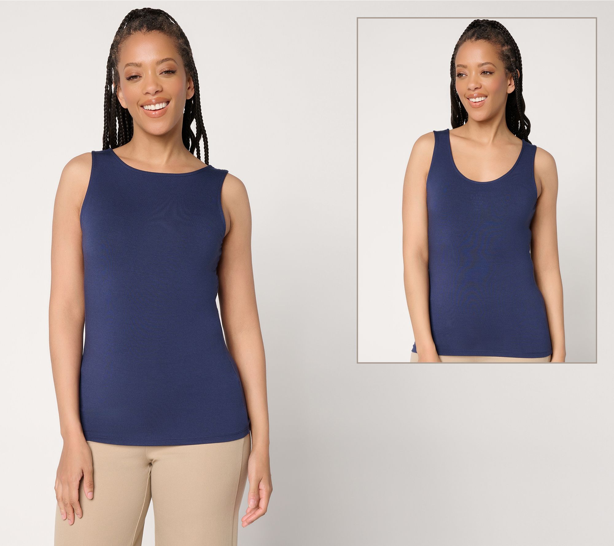 Joan Rivers Wardrobe Builders ButterSoft High Neck Tank
