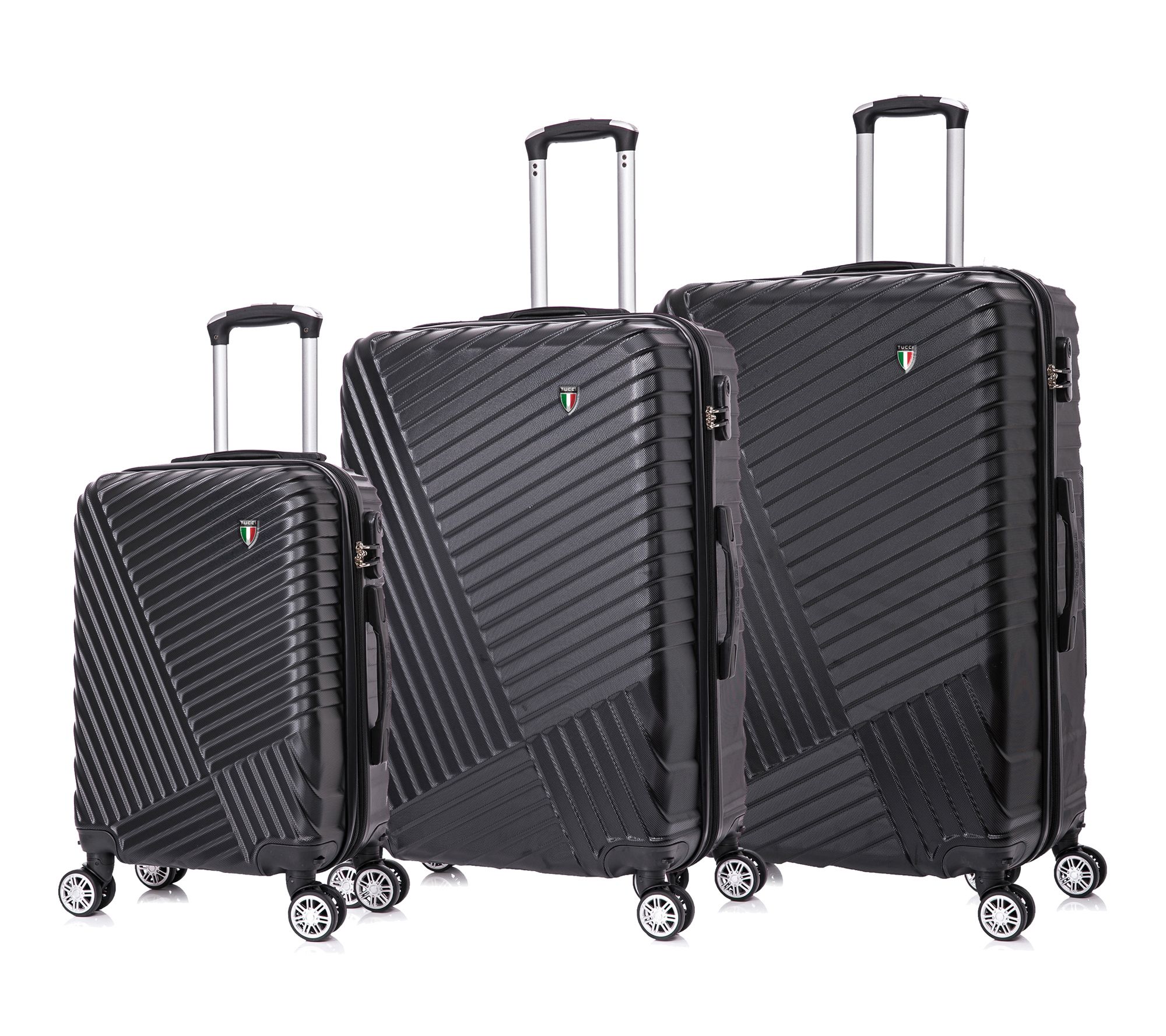 TUCCI Italy VOLARO 3PC Hardside Luggage Set (20", 24", 28")