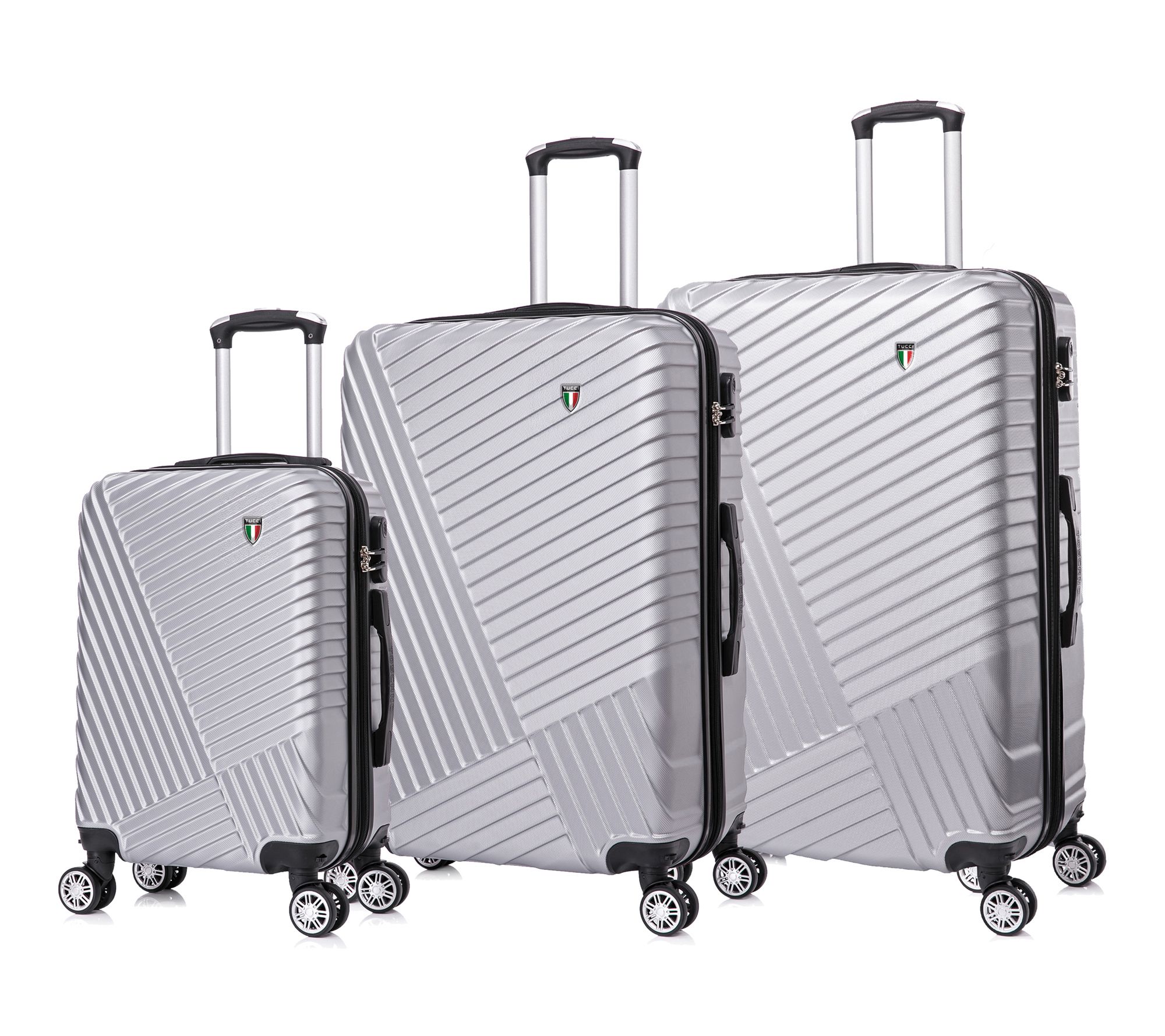 TUCCI Italy VOLARO 3PC Hardside Luggage Set (20 ", 24", 28")
