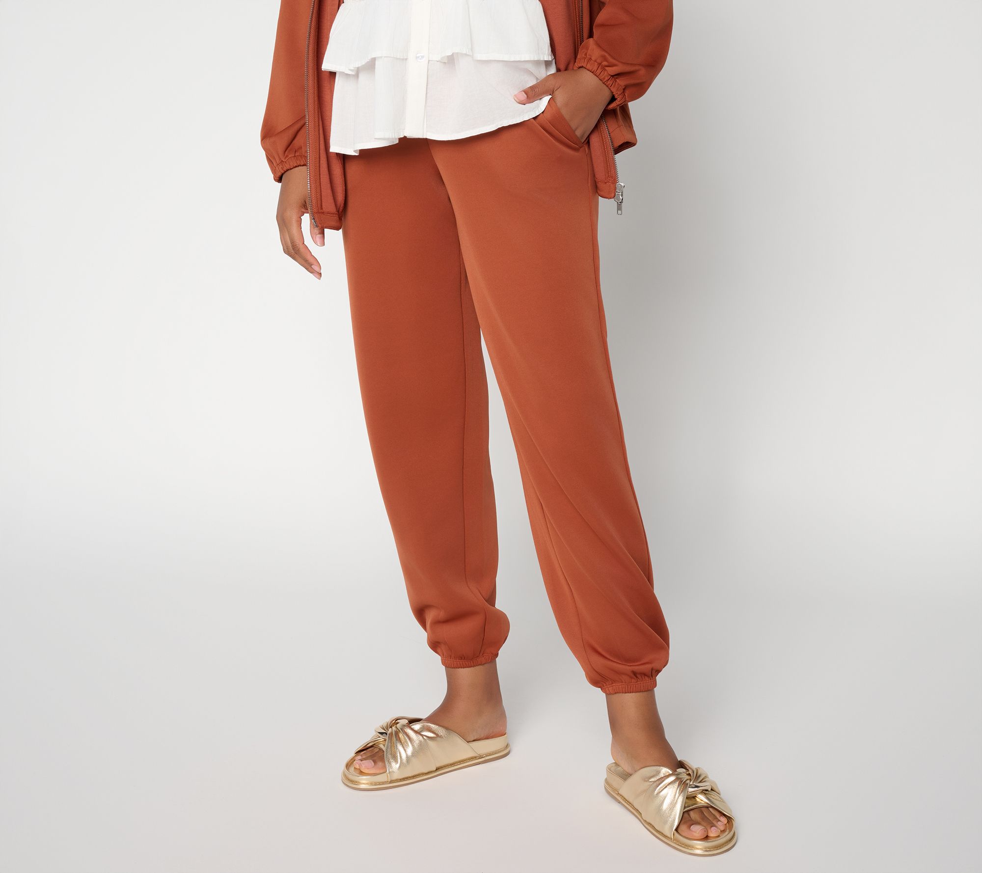 LOGO by Lori Goldstein Pull-On Ankle Pants