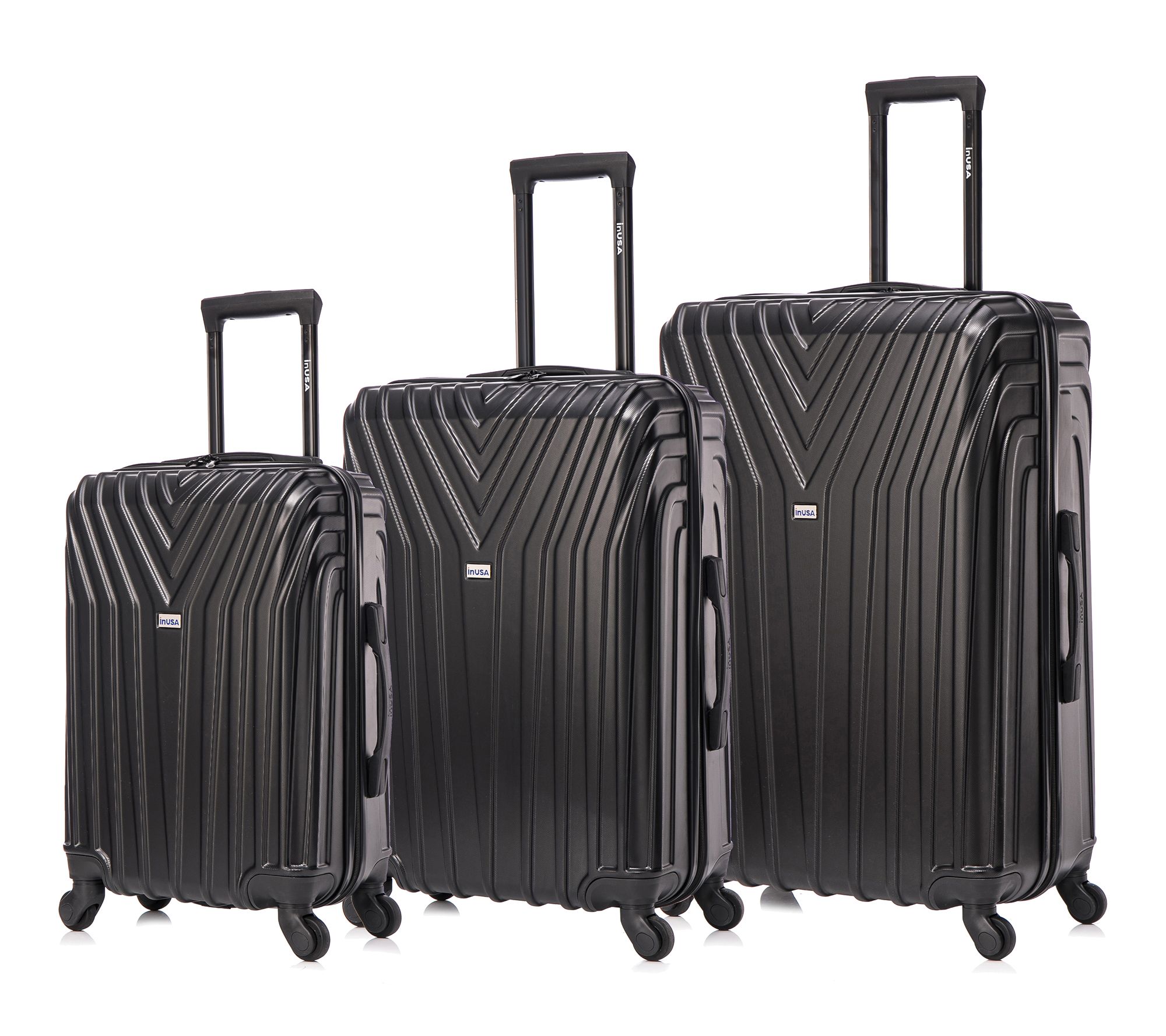 InUSA Vasty 3 Piece Set Lightweight Hardside Spinner