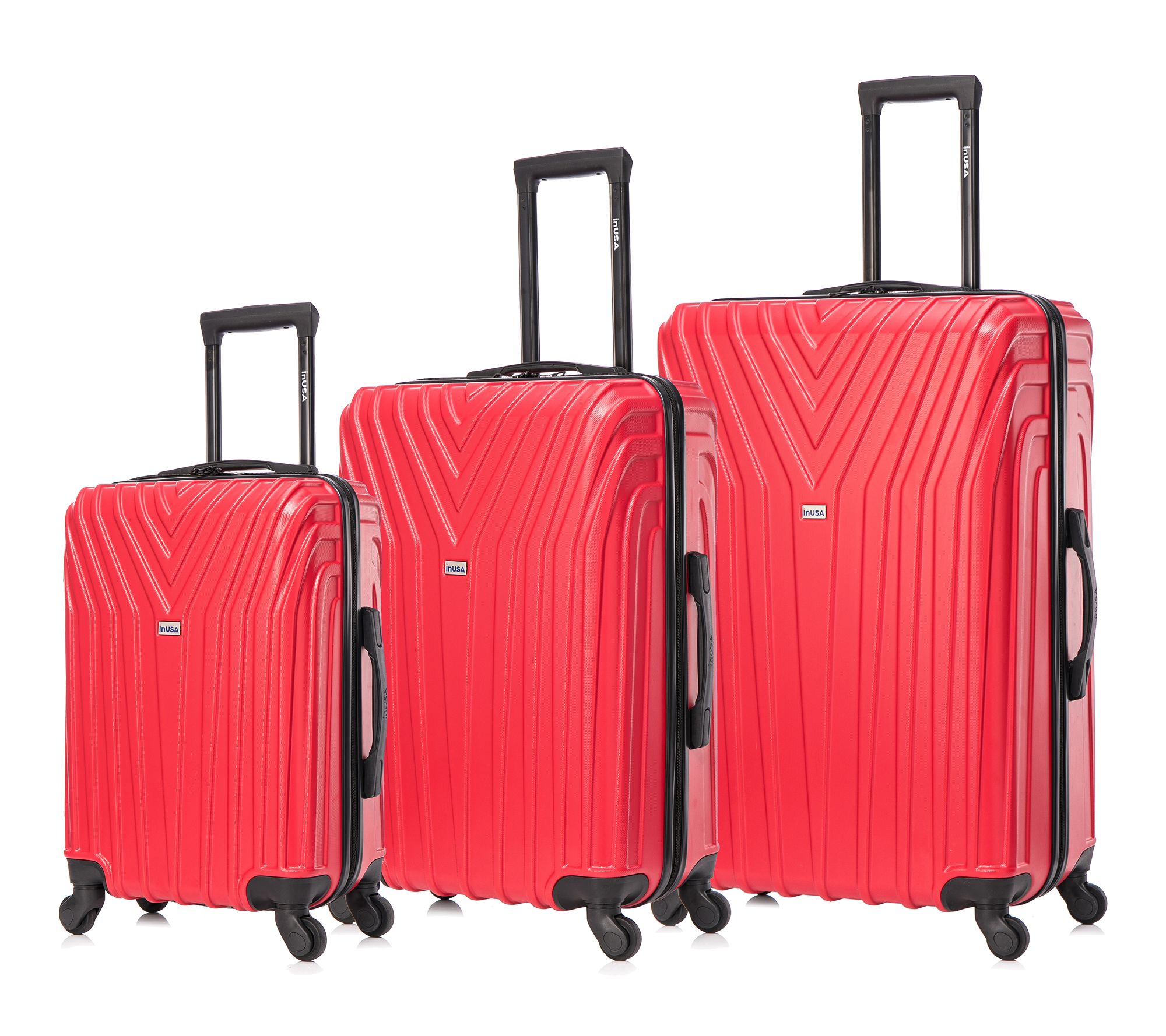 InUSA Vasty 3 Piece Set Lightweight Hardside Spinner