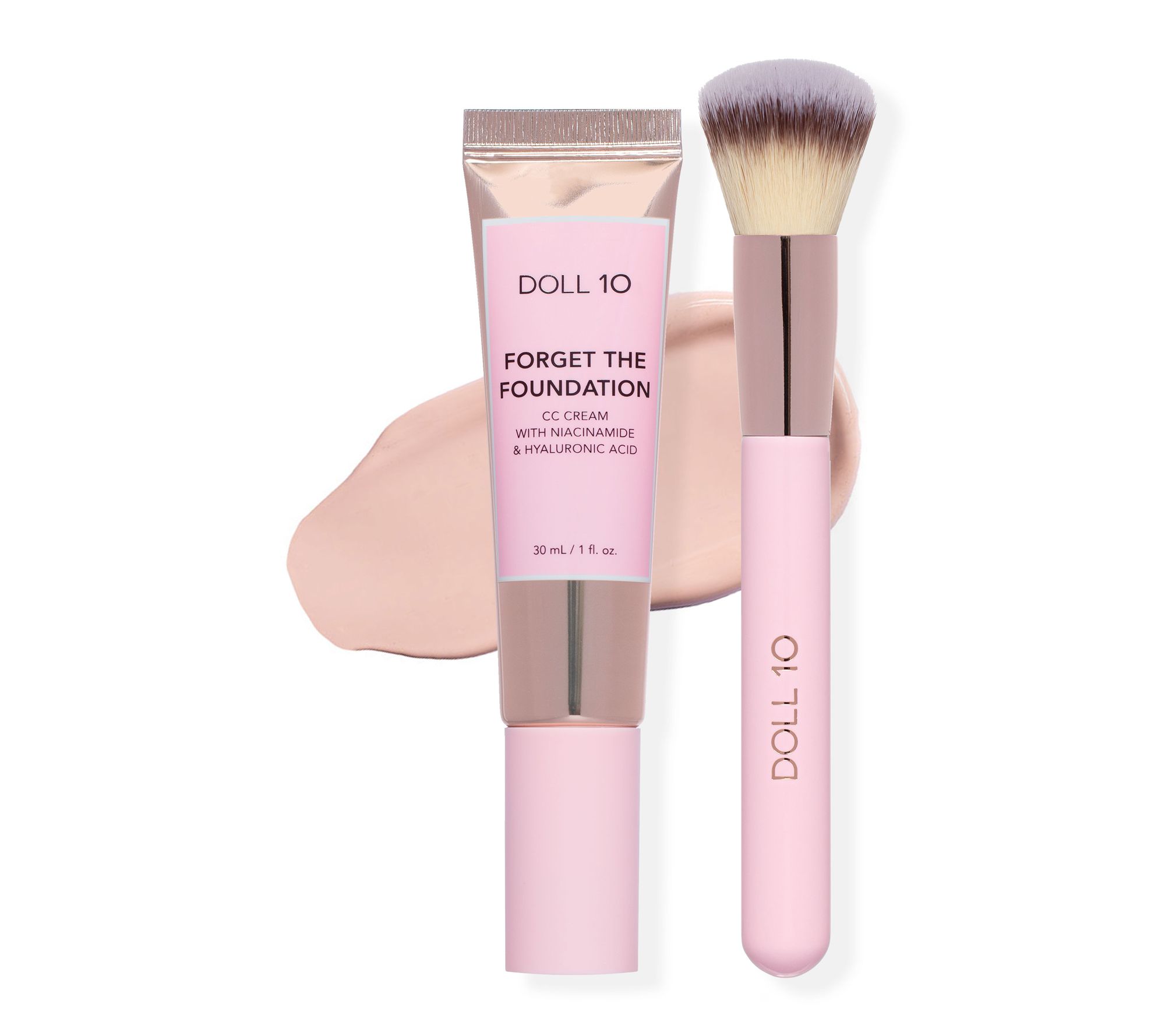Doll 10 Skinplicity Color Adaptive CC Cream w/ Brush