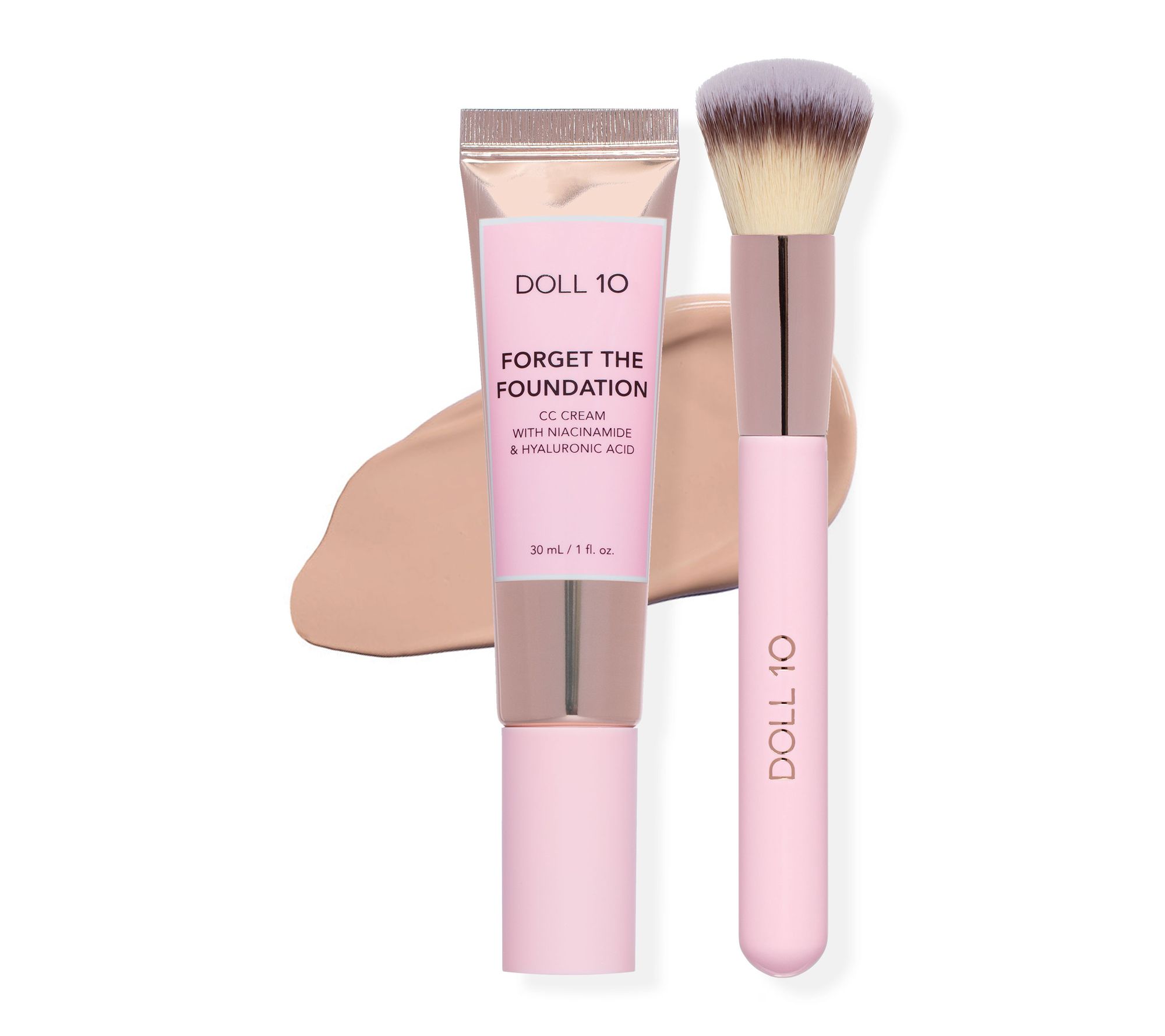 Doll 10 Skinplicity Color Adaptive CC Cream w/ Brush