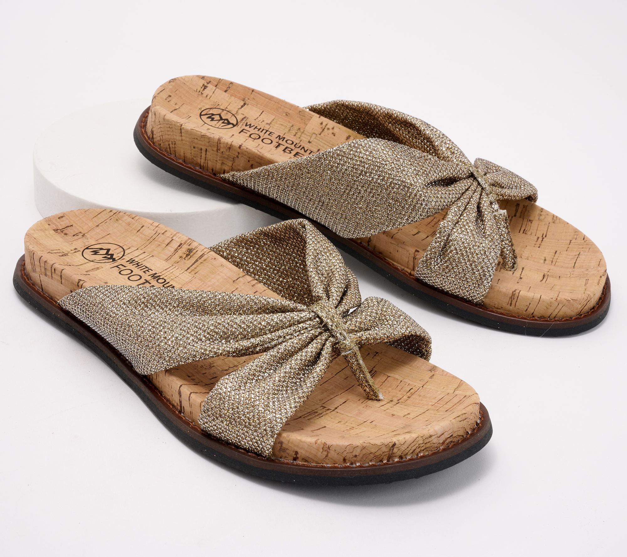 "As Is" White Mountain Thong Sandals - Malanga