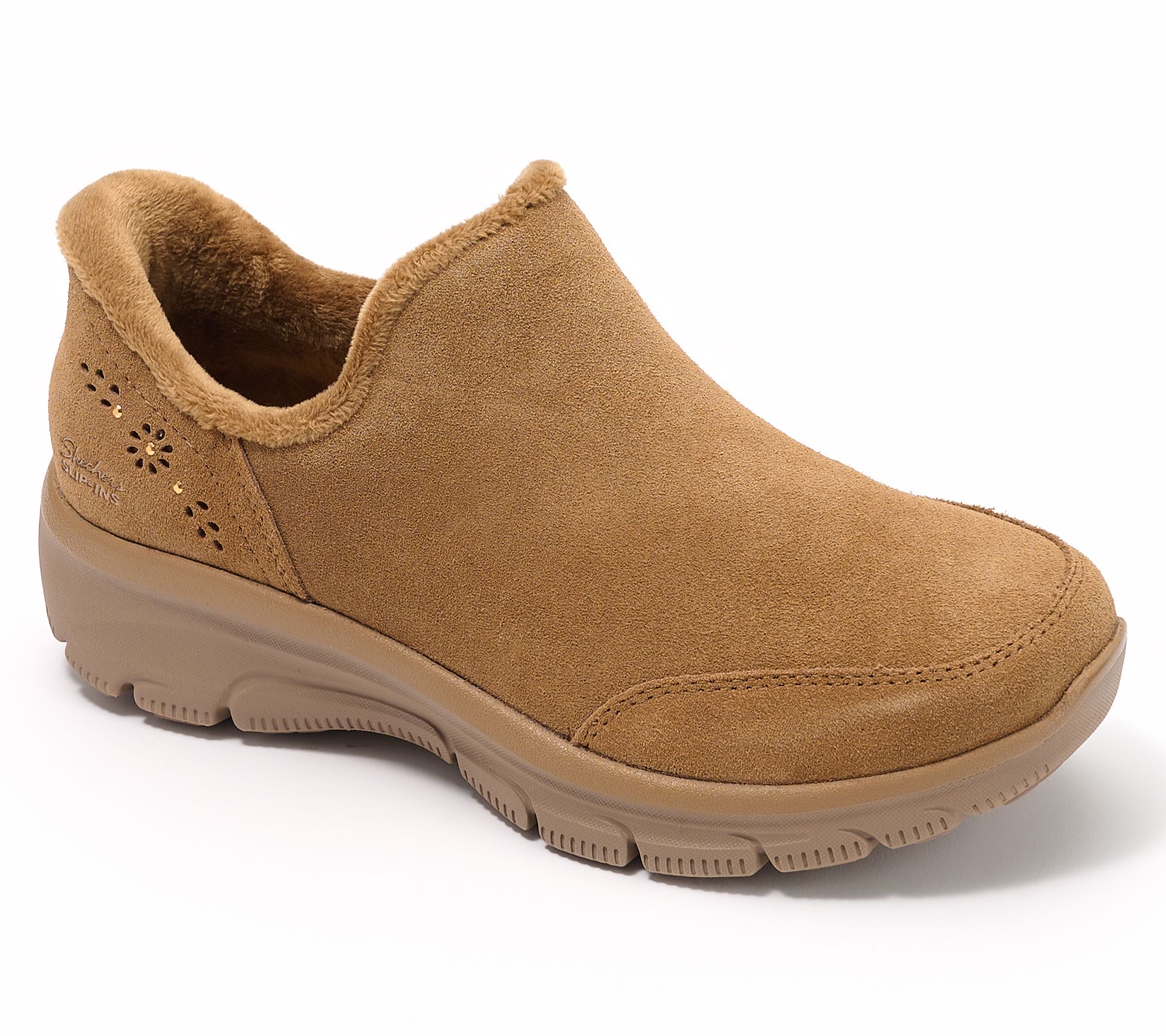 "As Is" Skechers Slip-ins Easy Going Suede Shoes