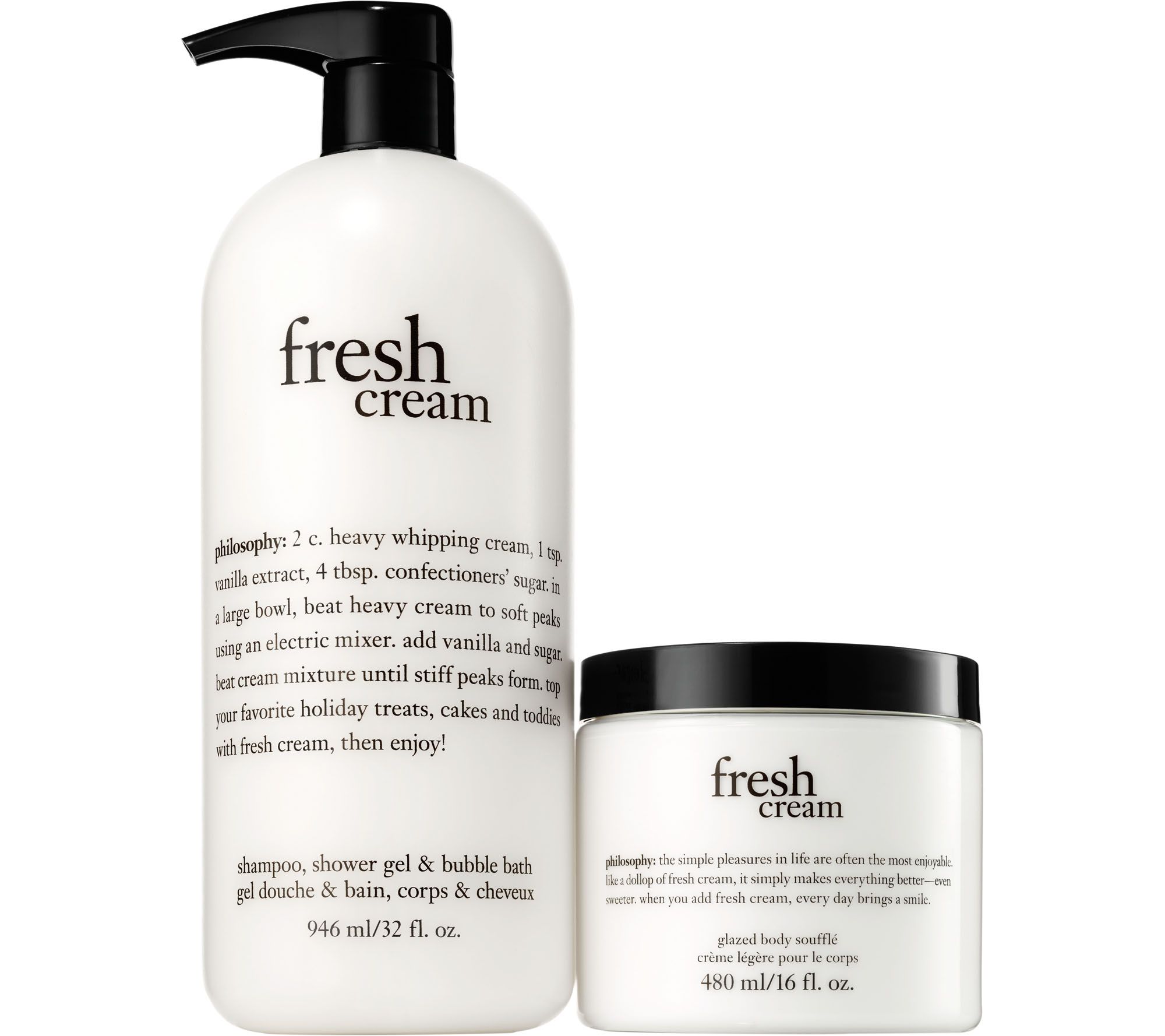 philosophy supersize shower gel and souffle duo