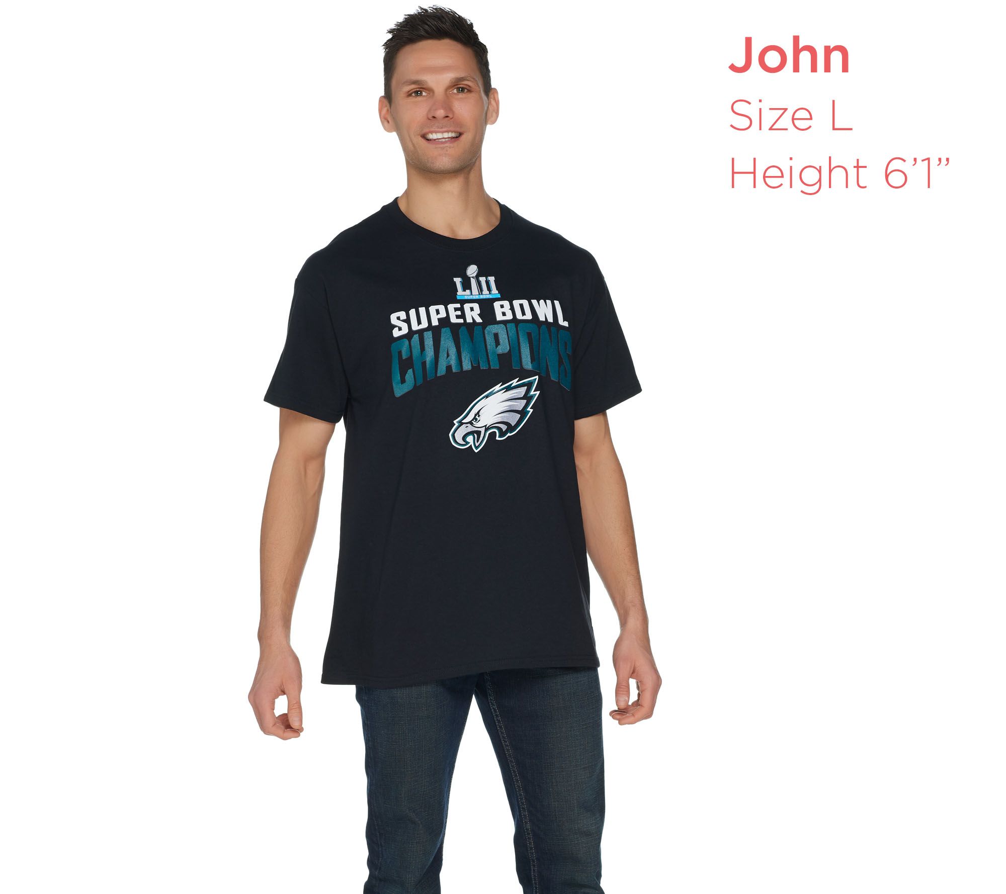NFL Super Bowl LII Eagles Men's Team Schedule T-Shirt 