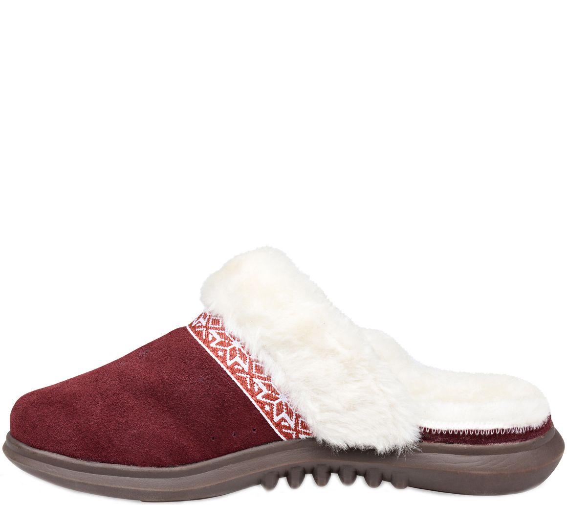 Spenco Slide Orthotic Suede Slippers - Nordic - QVC.com