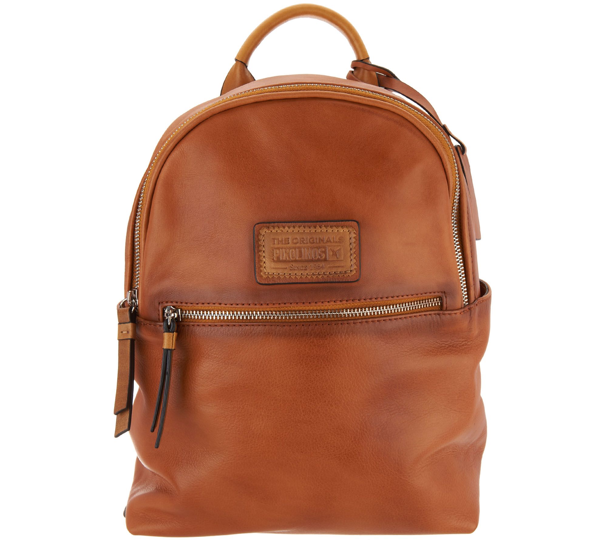 zuur Il lobby Pikolinos Leather Zip Top Backpack - QVC.com