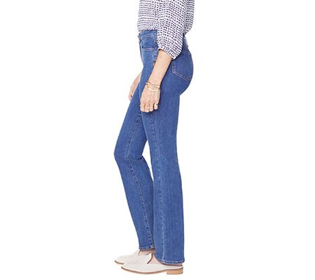 NYDJ Barbara Boot-cut Jeans -Blue Batik - QVC.com