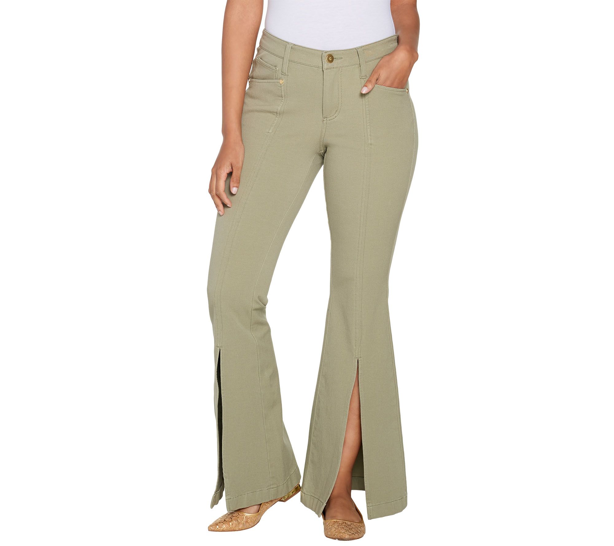 wide leg colored jeans