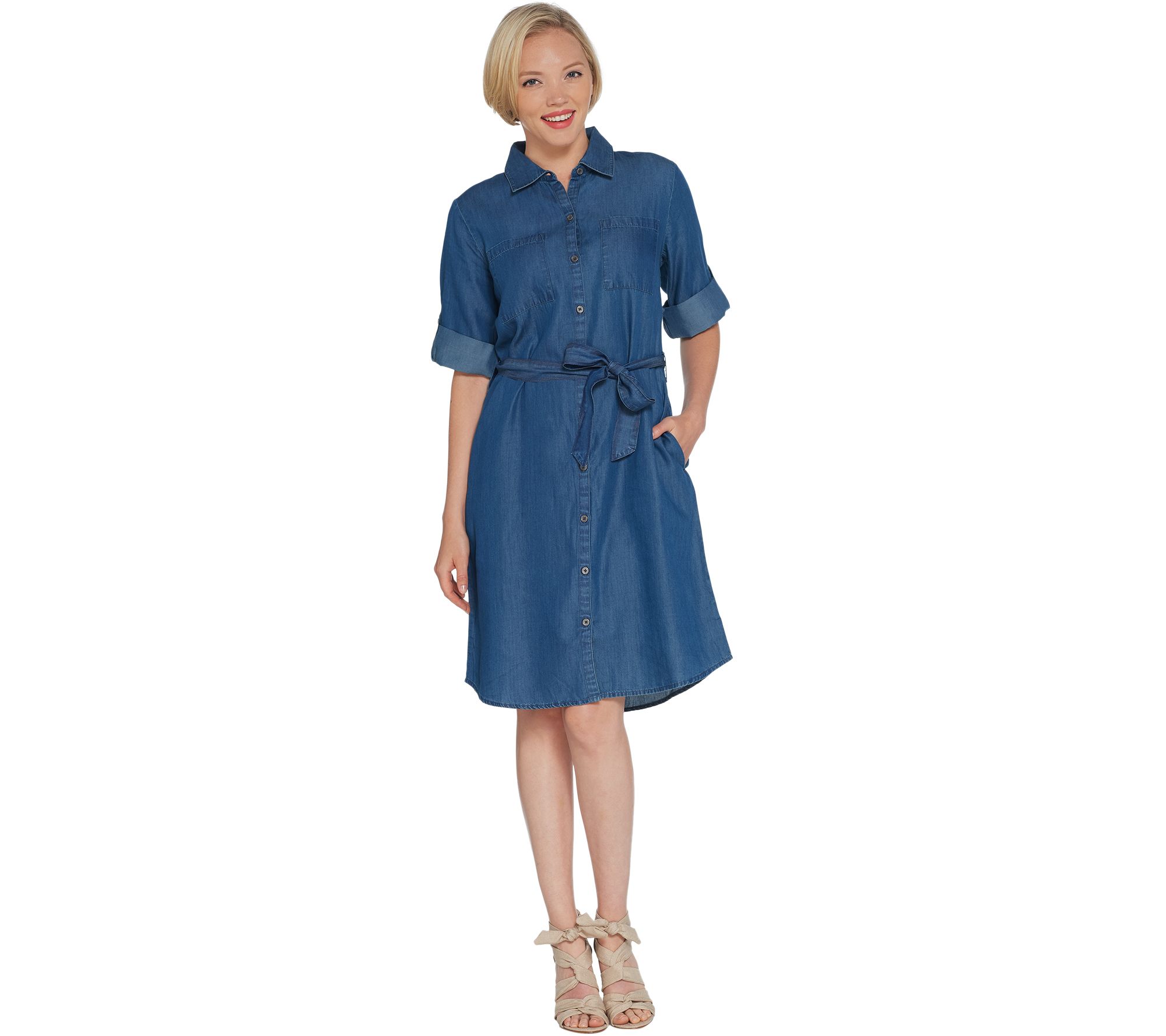 qvc denim dresses