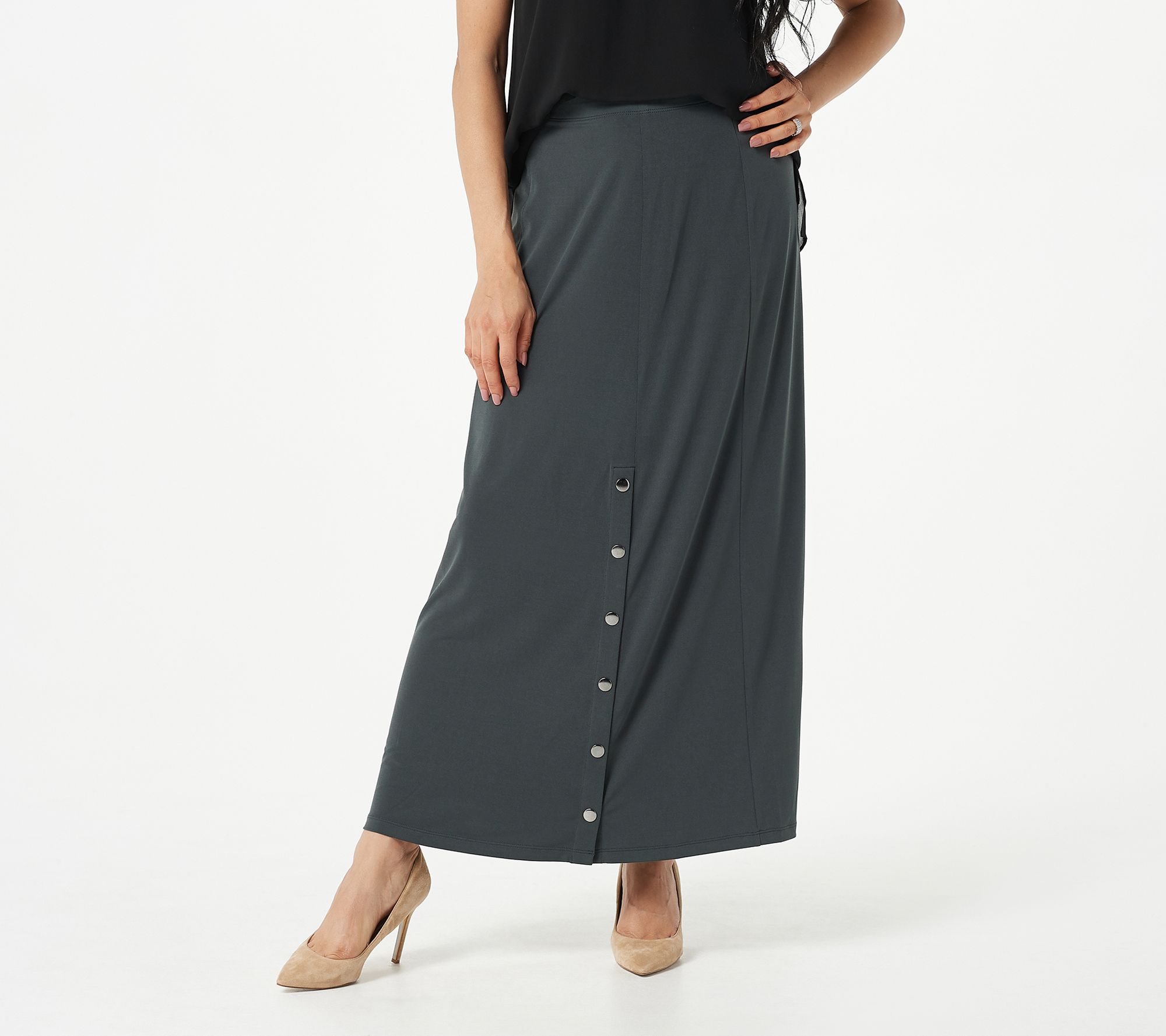 women's maxi skirts qvc