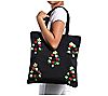 Viloet Ray Placed Tinsel Tree Tote Bag, 3 of 3