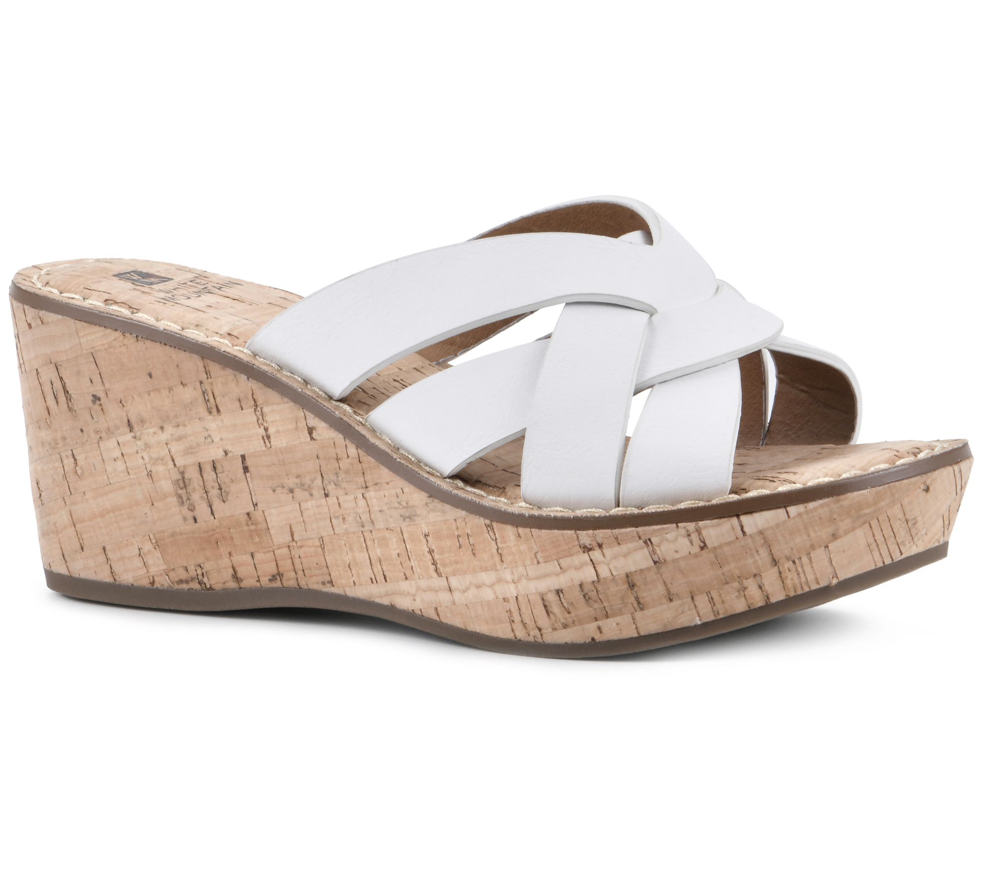 Qvc on sale white sandals