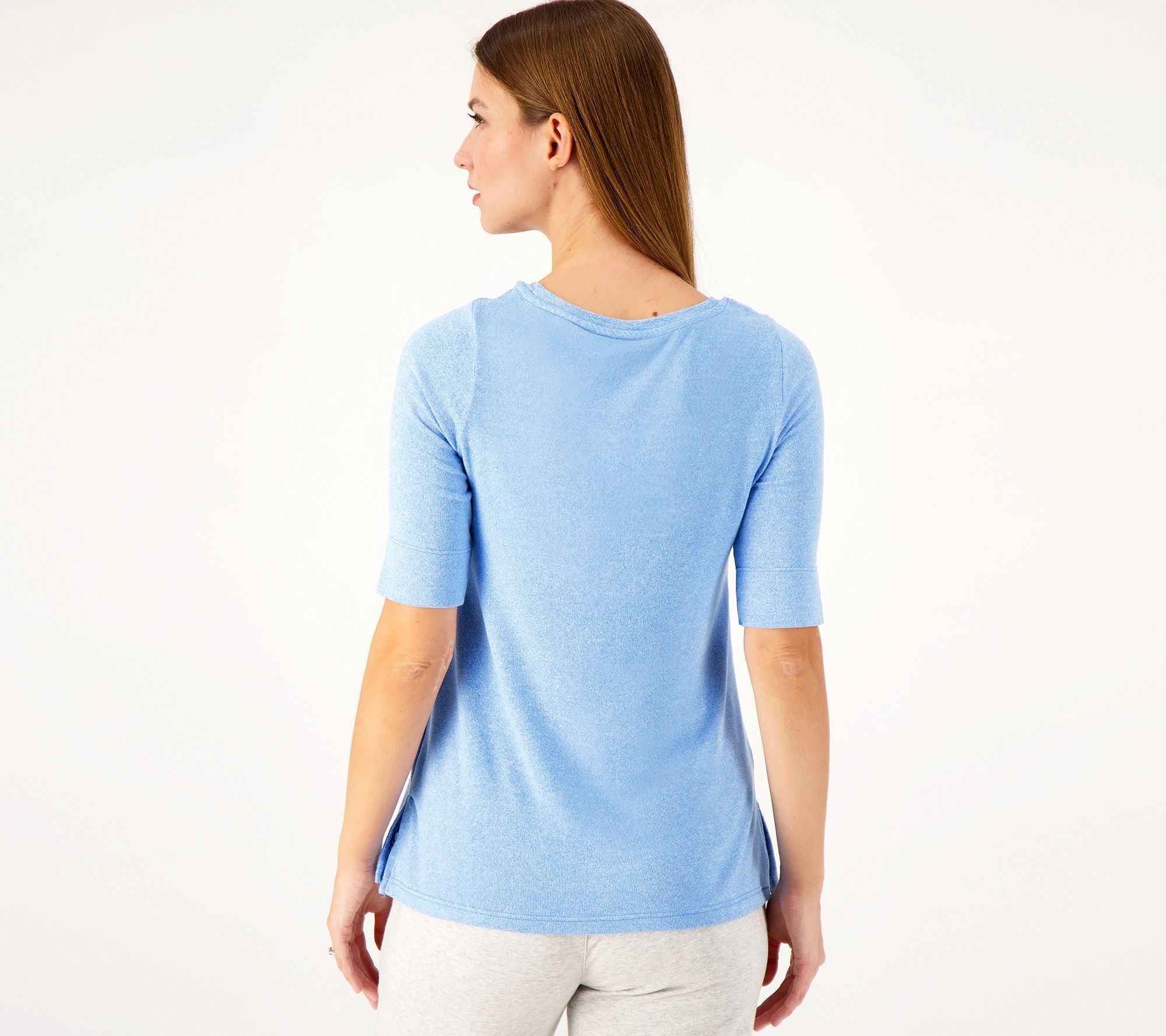 Cuddl Duds Seriously Soft Elbow-Sleeve Top 