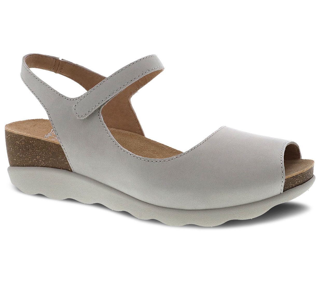 Dansko Marcy Ivory Milled Nubuck Sandal QVC