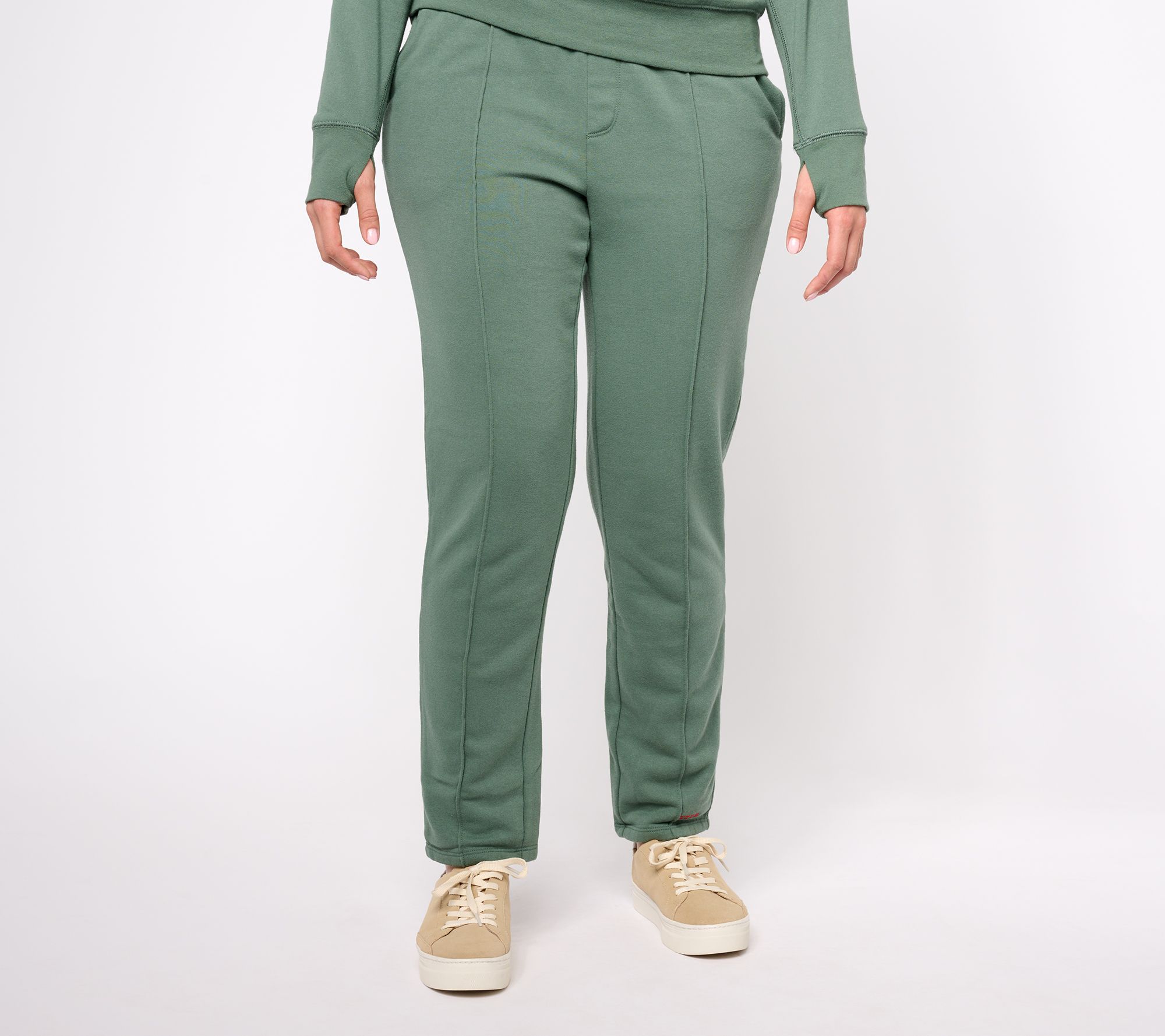 Peace Love World Regular Tapered French Terry Ankle Pant