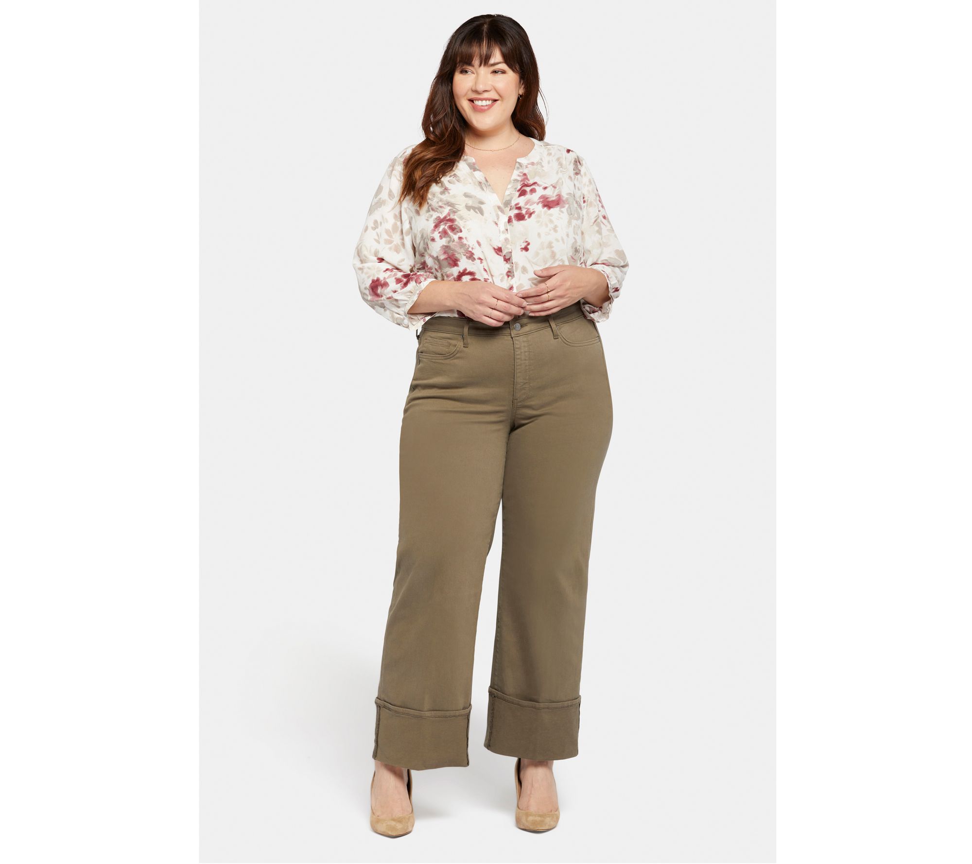 Teresa Wide Leg Jeans In Plus Size - Cambridge