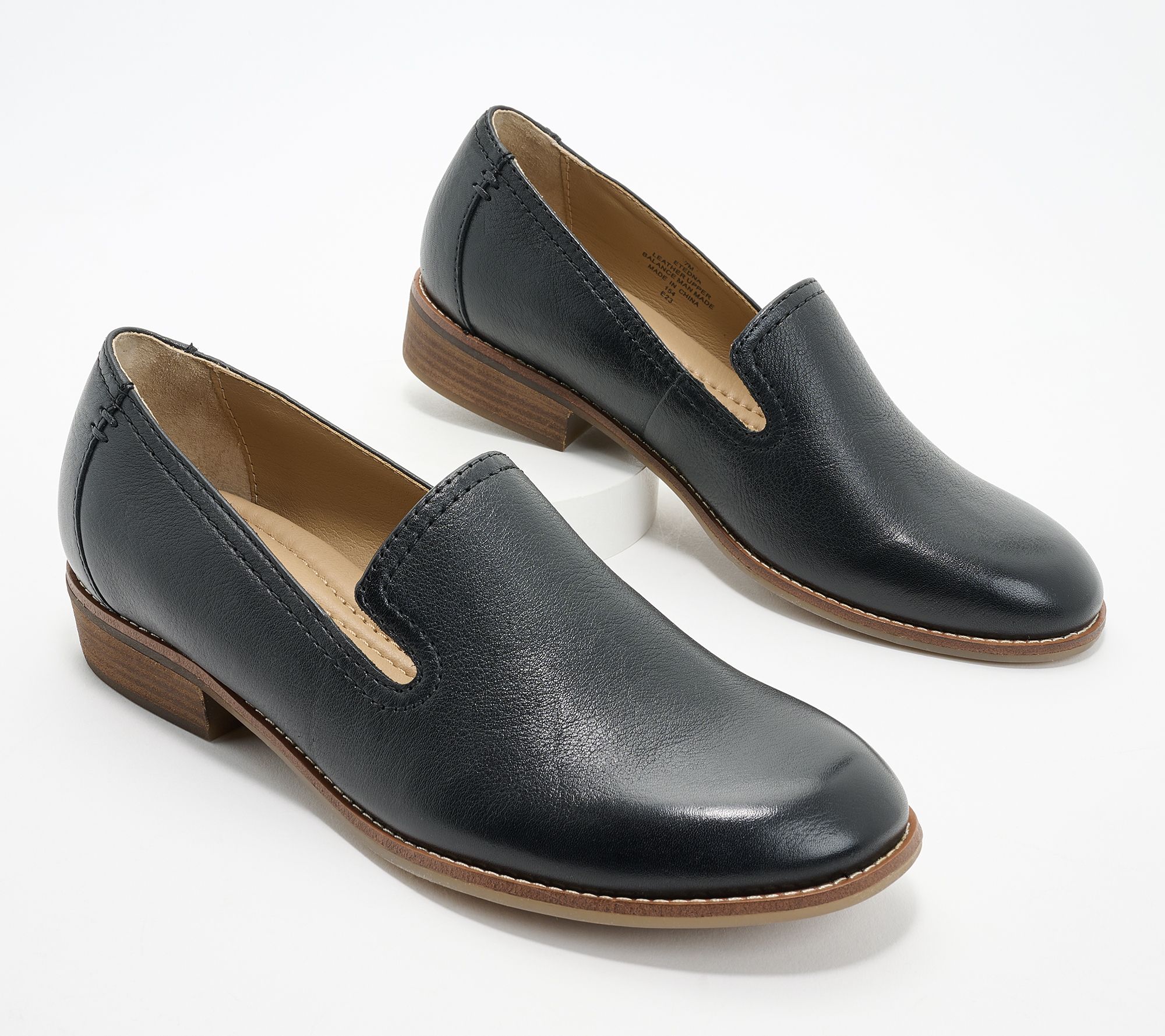 Earth Leather Slip-On Loafers - Edna