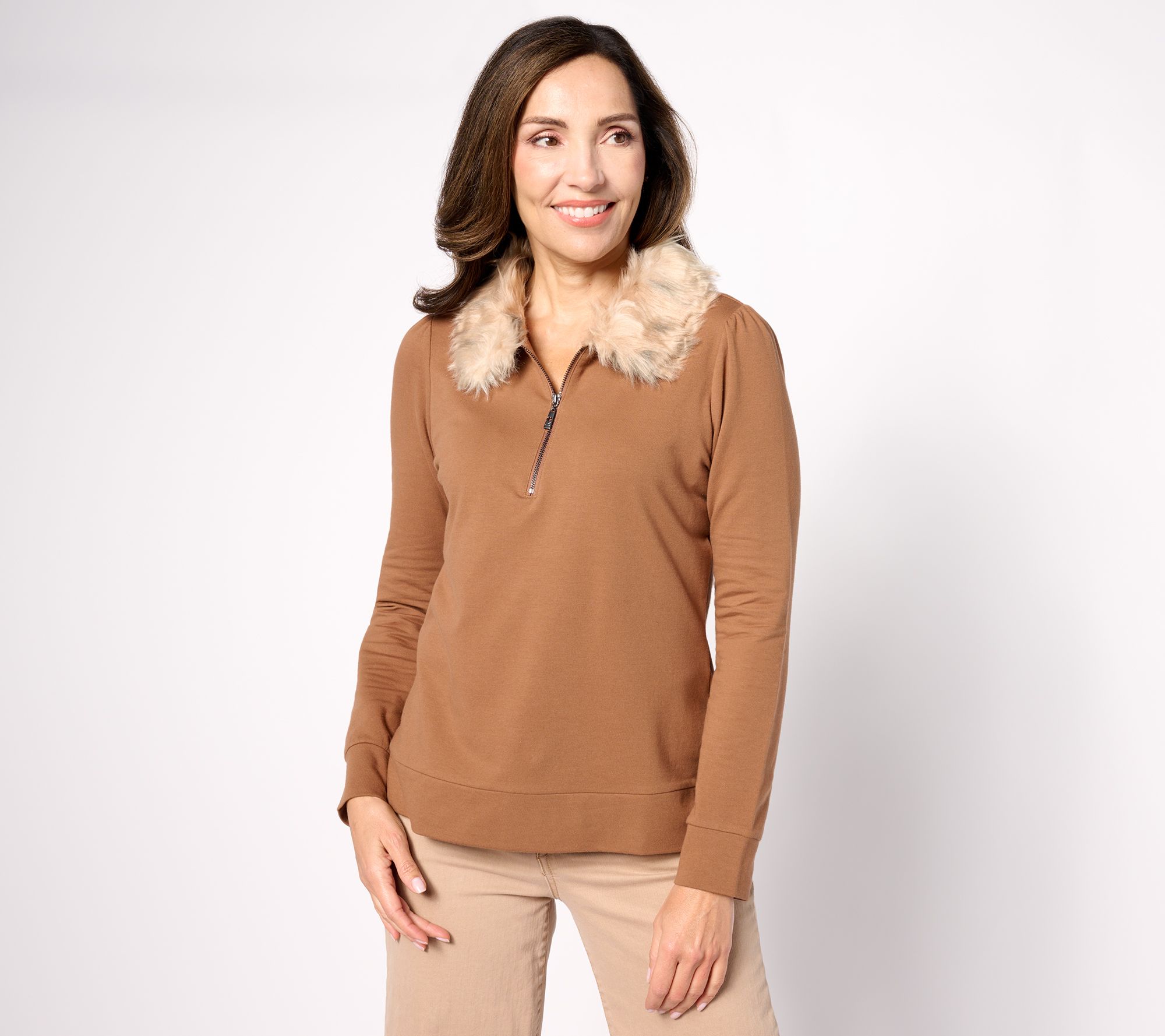 Pure Cotton Ribbed Roll Neck Top, Burgs