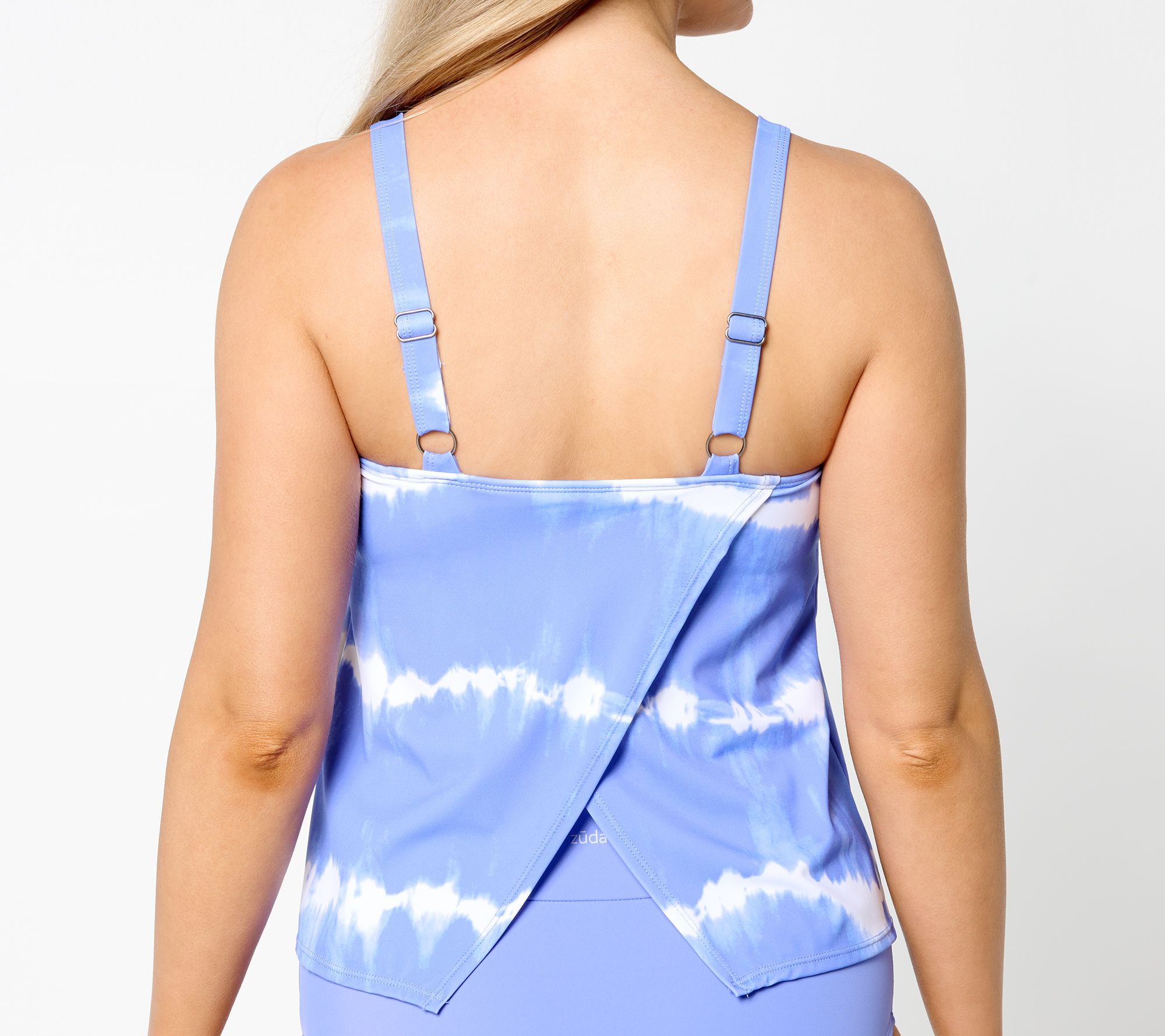 "As Is" zuda Flowy Tankini with Adjustable Straps