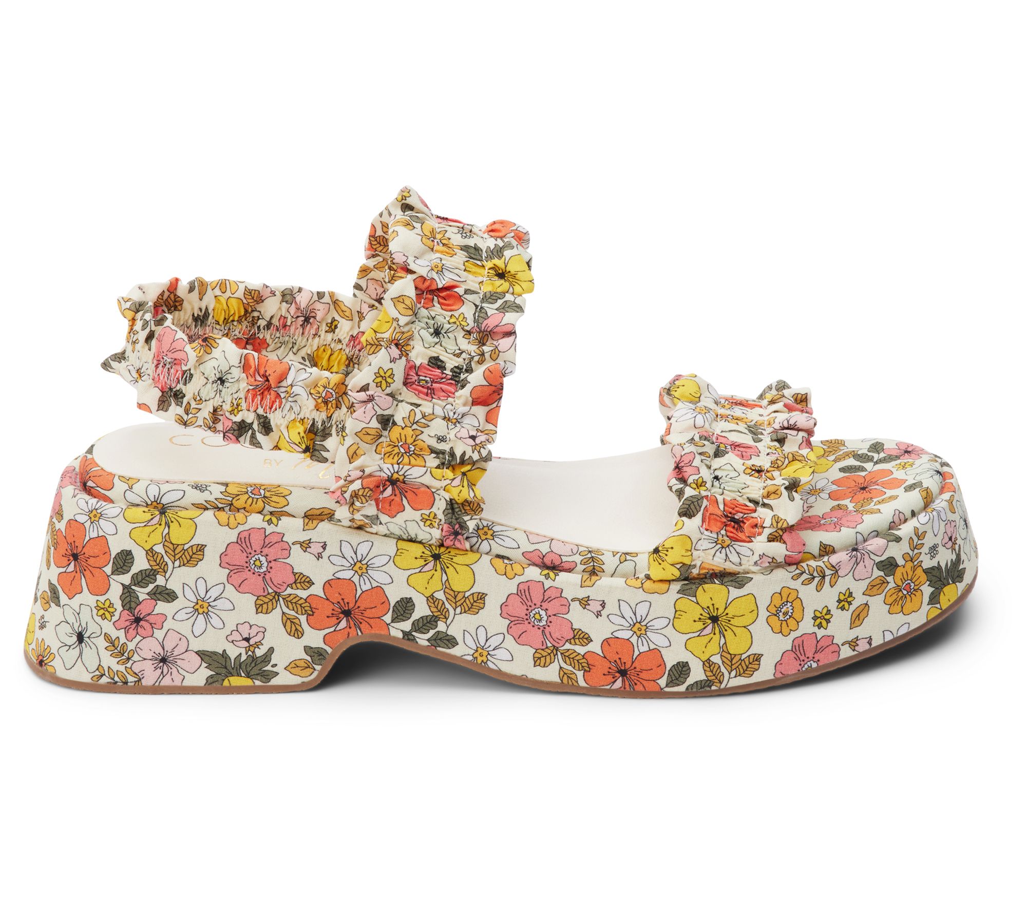 Coconuts by Matisse Ruched Strap Floral Sandal ean