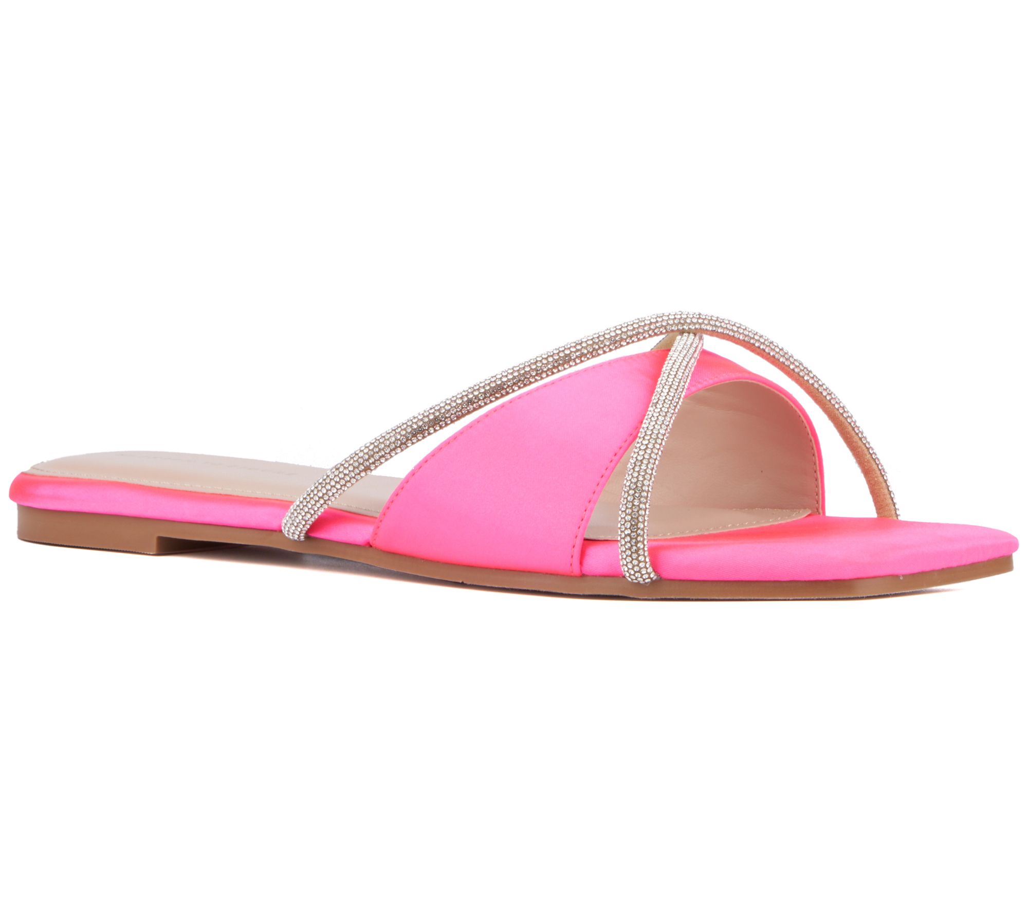 Fashion To Figure Women's Sylvie Wide Width Flat Sandal - QVC.com